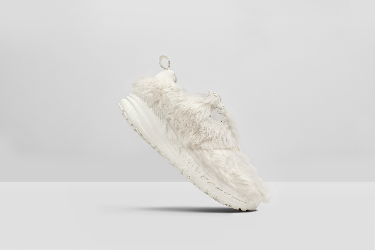 UGG CA805 “The Rat” White Fur-covered Sneaker
