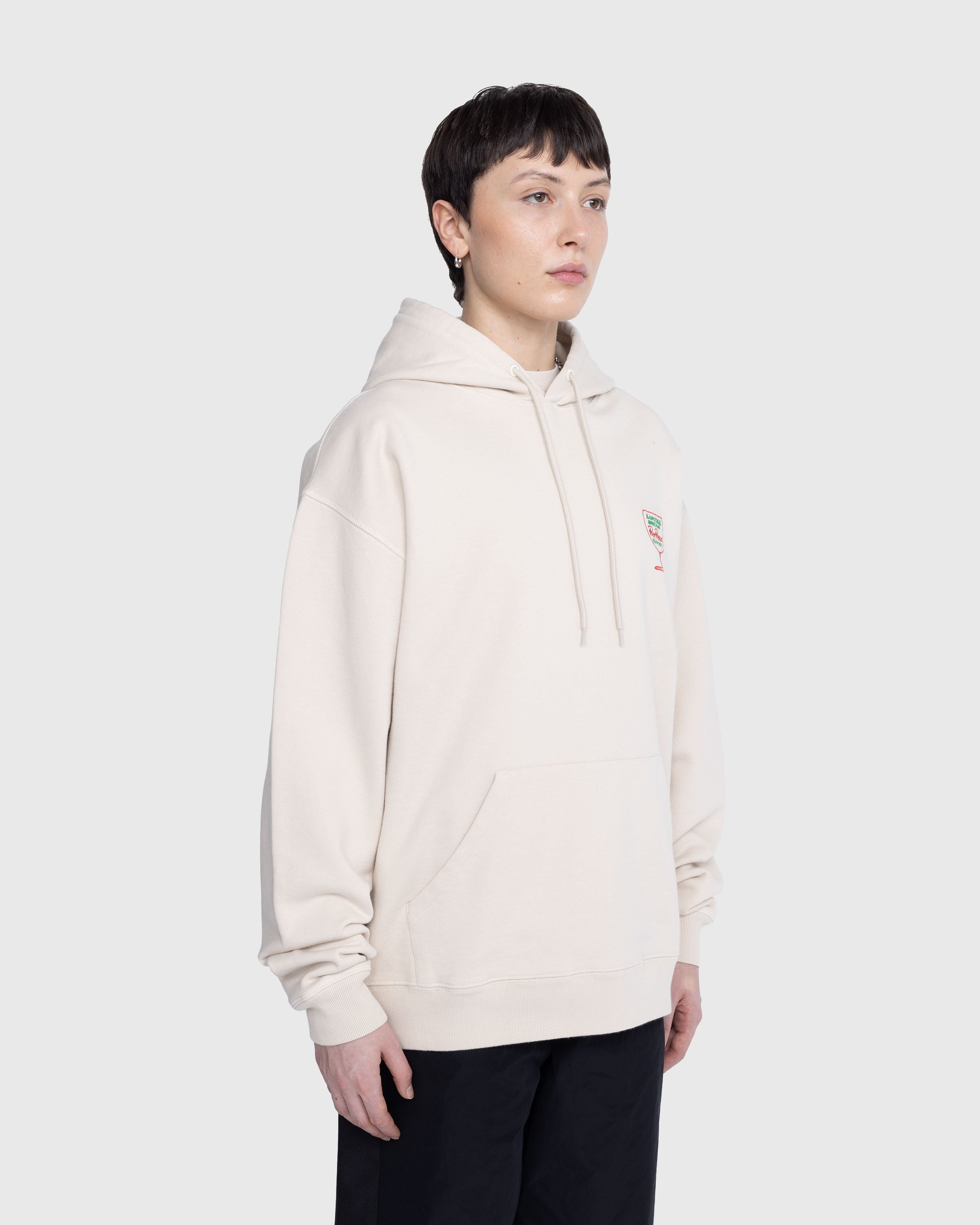 Bar Basso x Highsnobiety – Logo Hoodie Eggshell - Sweats - Beige - Image 4