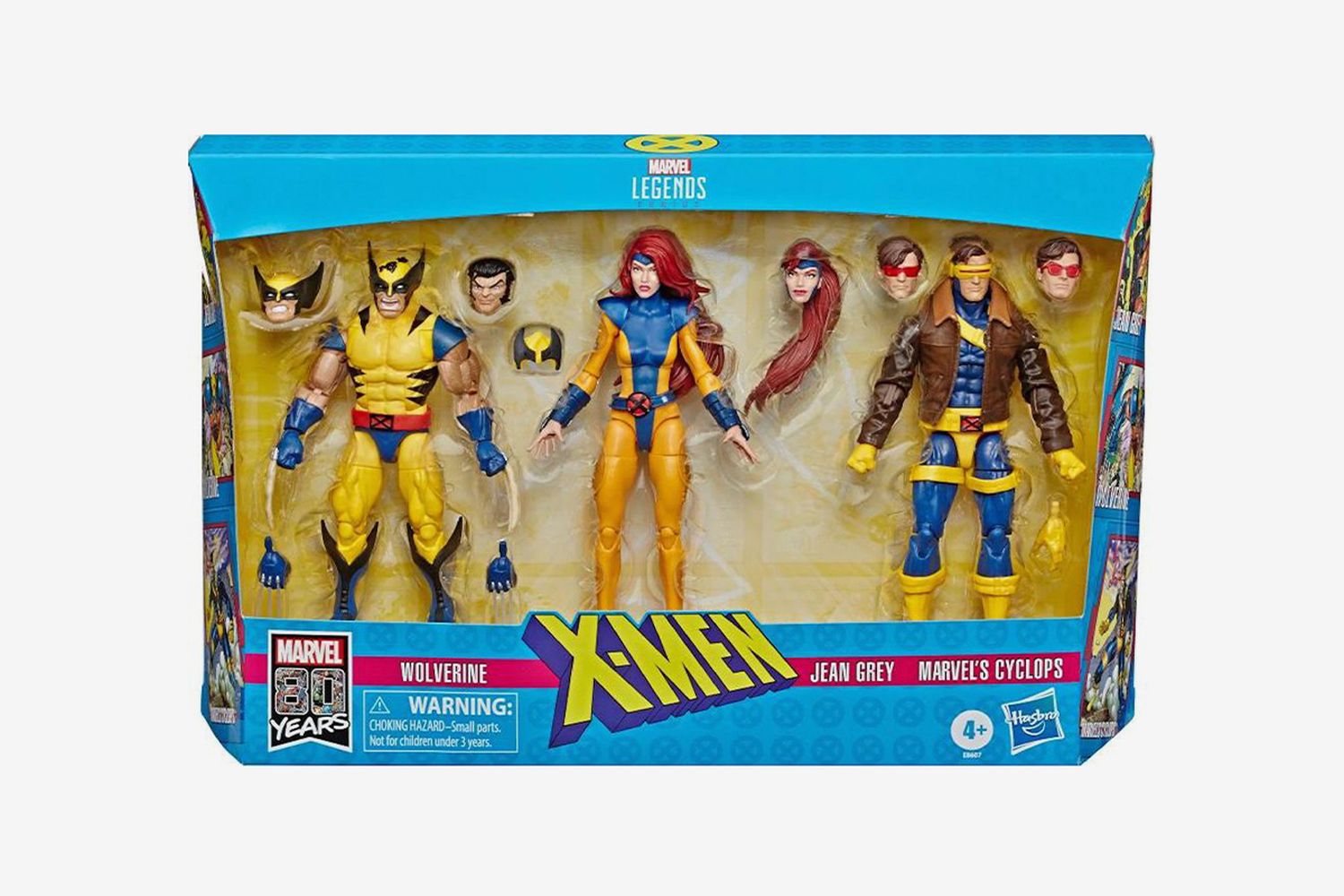 X-Men Wolverine, Jean Grey, Marvel’s Cyclops 3-Pack Action Figure