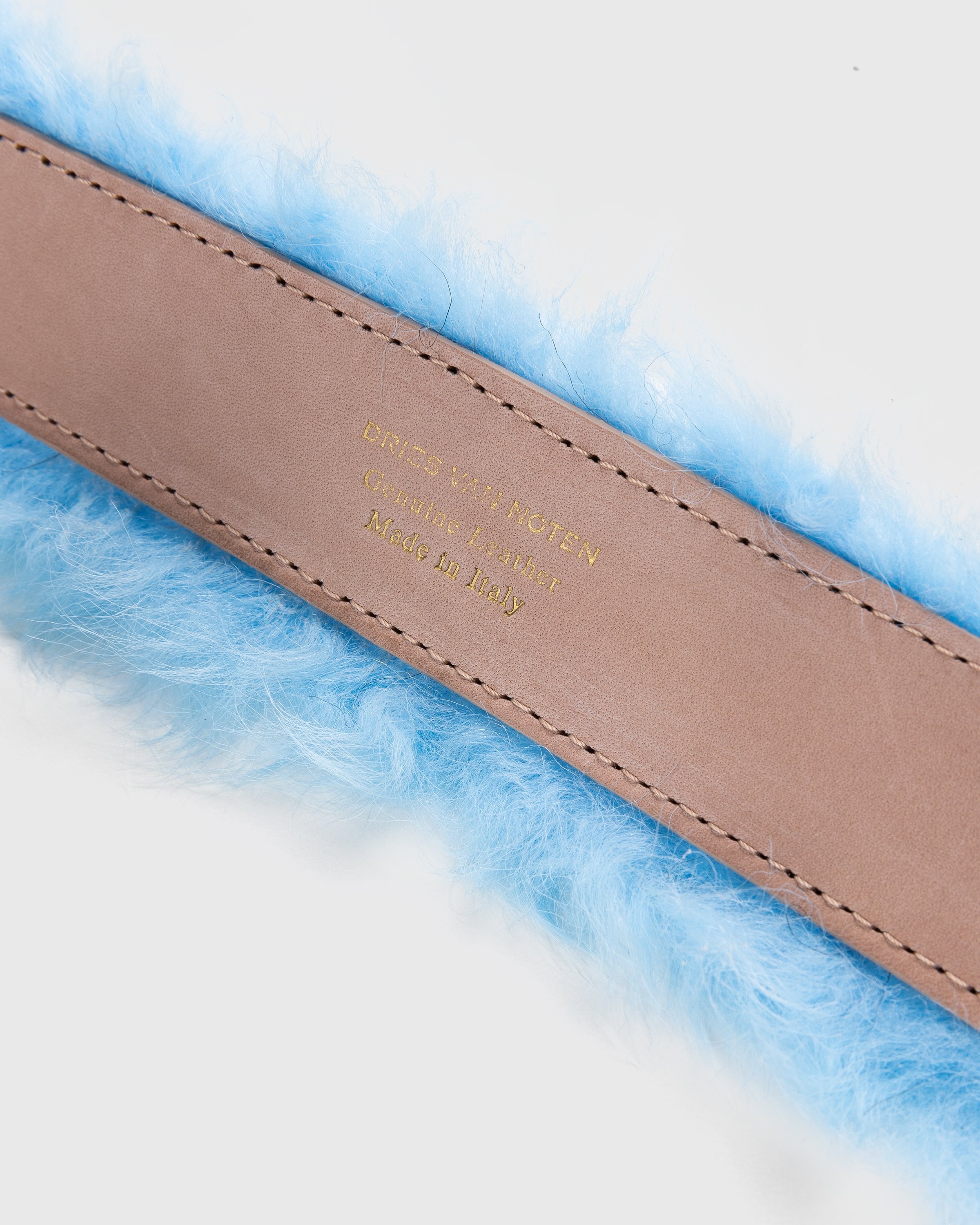 Dries van Noten – Fluffy Belt Blue - Belts - Blue - Image 4