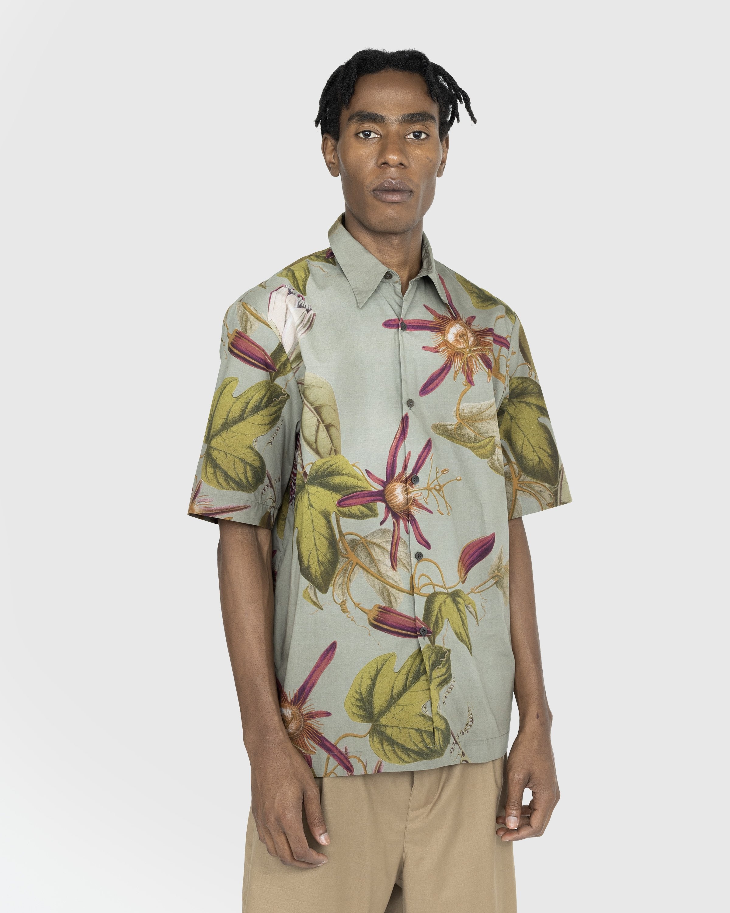 Dries van Noten – Clasen Shirt Grey - Shirts - Grey - Image 2