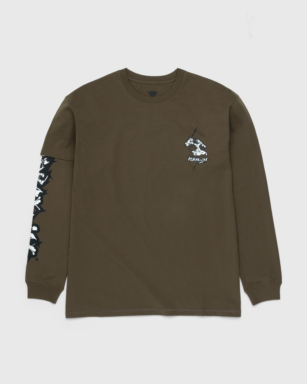 ACRONYM – S29-PR-B Organic Cotton Longsleeve T-Shirt Green - Tops - Green - Image 1