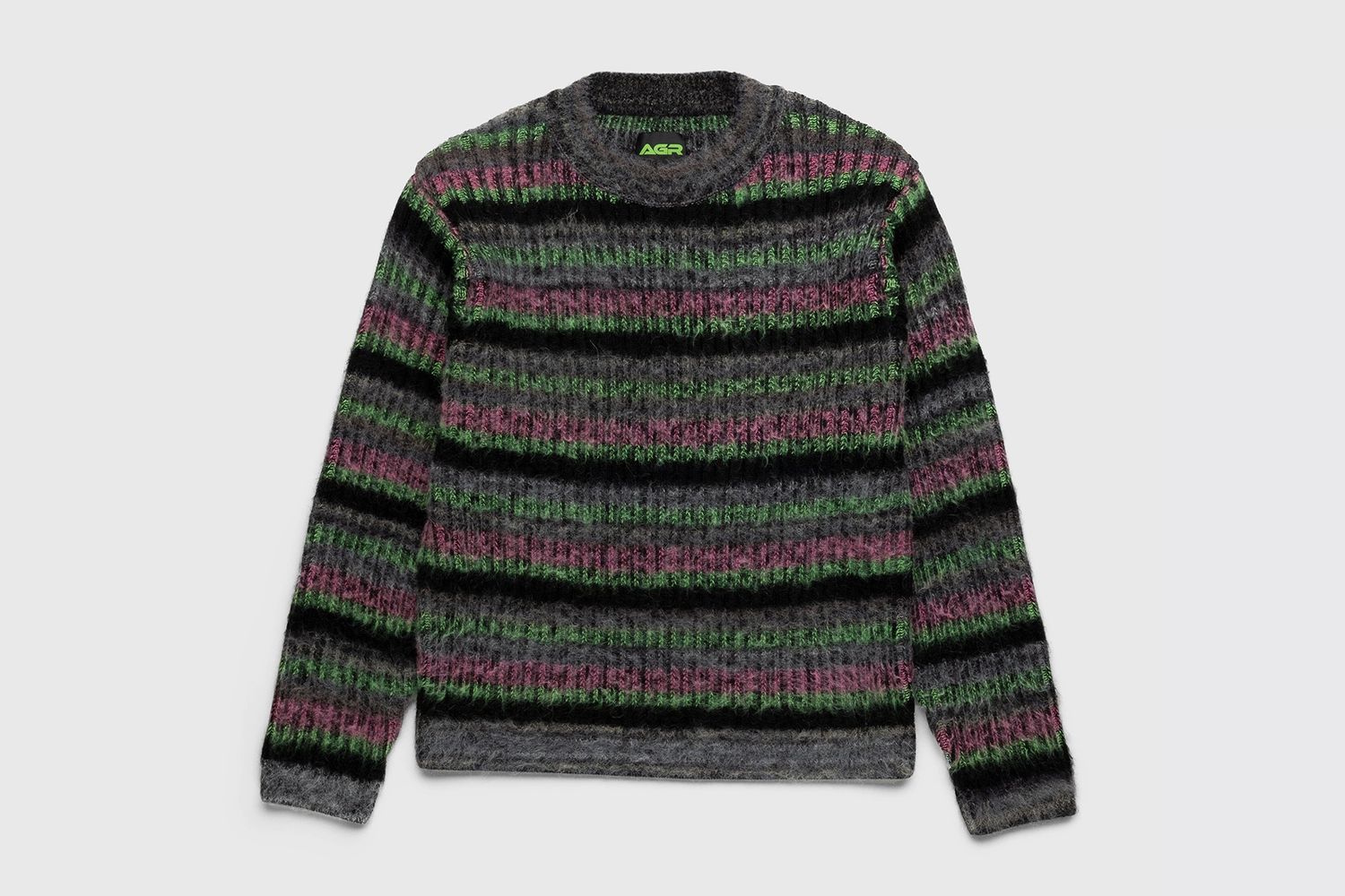 Fuzzy Mohair Crewneck Sweater