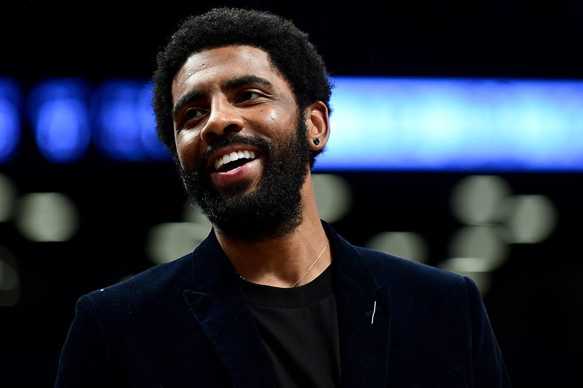 Kyrie Irving smiling