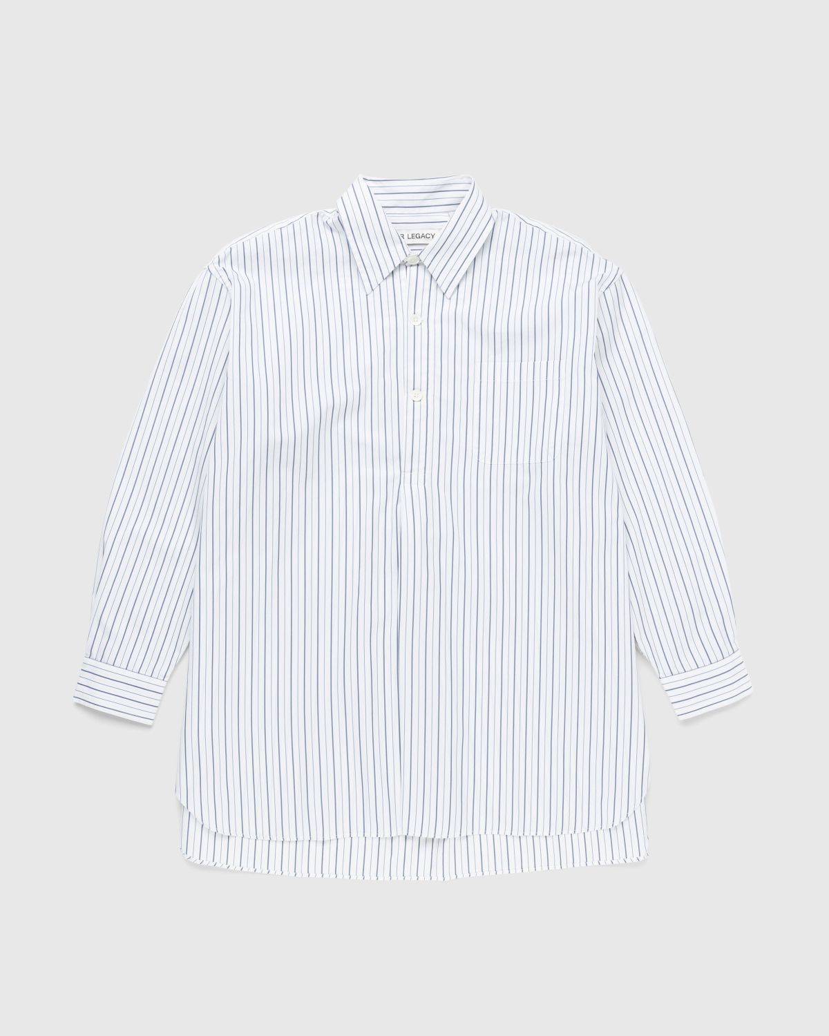 Our Legacy – Popover Shirt Olympic White Stripe - Shirts - White - Image 1