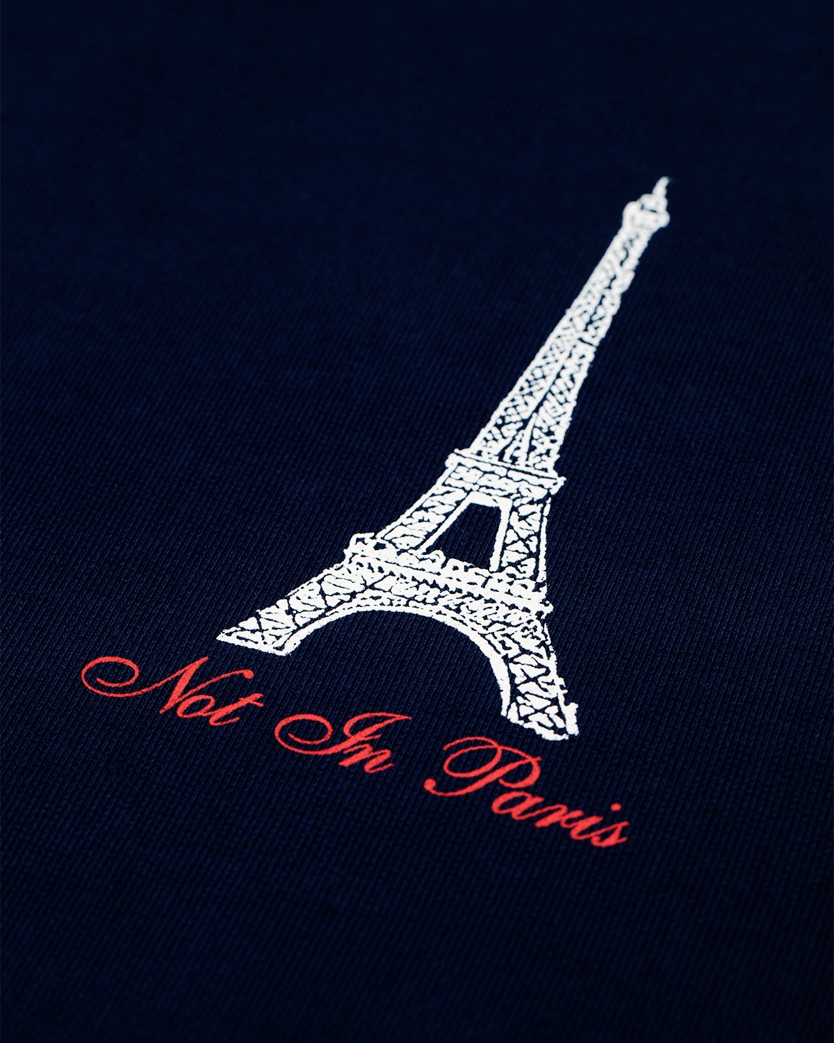 Highsnobiety – Not In Paris Eiffel Tower Hoodie Navy - Sweats - Blue - Image 3