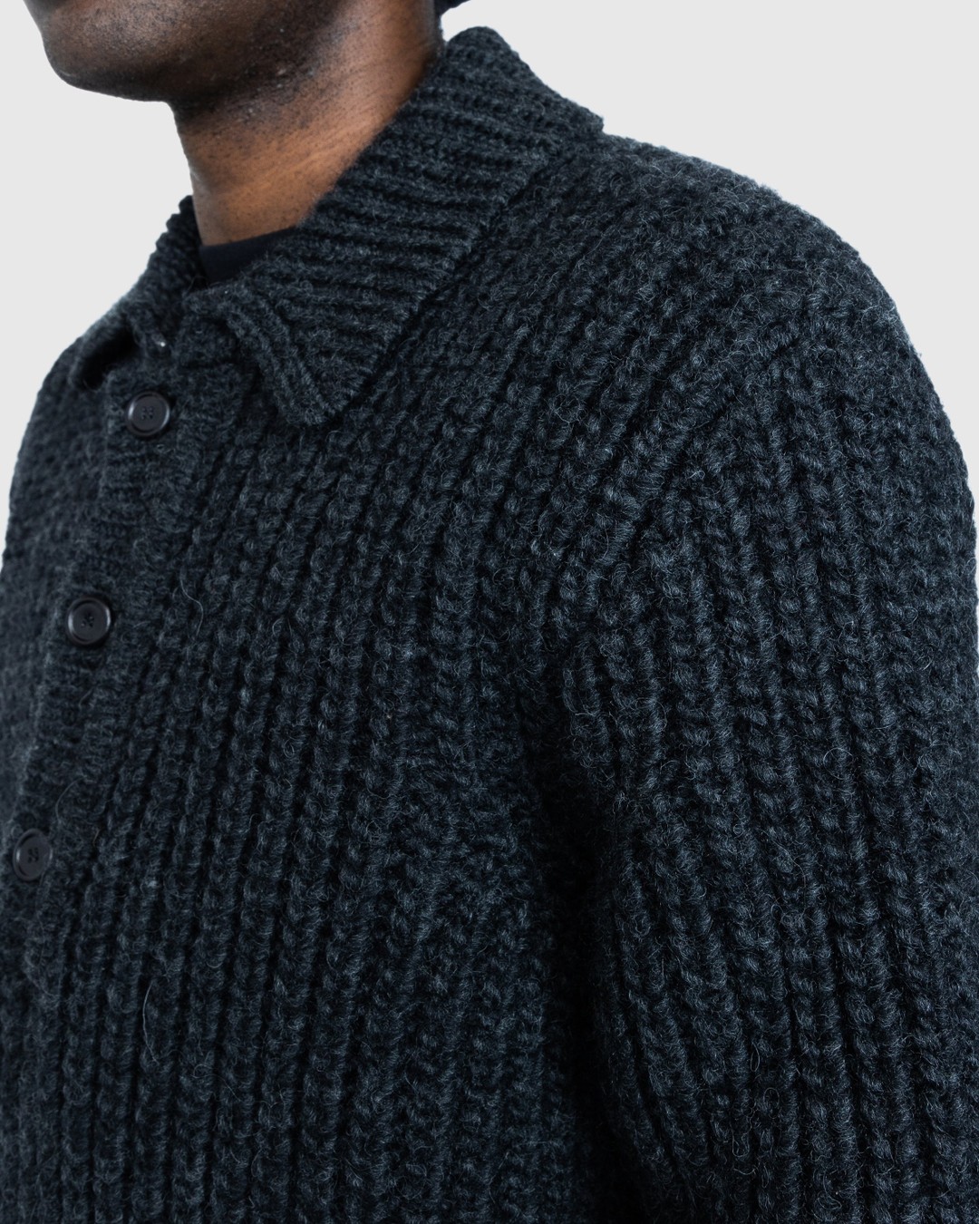 Our Legacy – Big Piquet Wolf Grey - Knitwear - Grey - Image 5