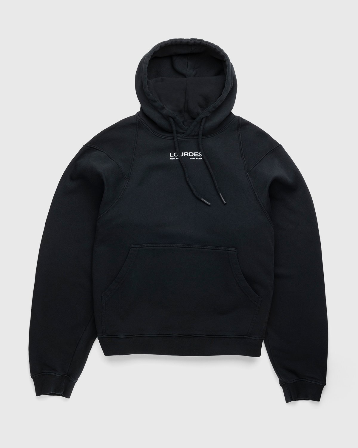 Lourdes New York – Graphic Hoodie Black - Sweats - Black - Image 1