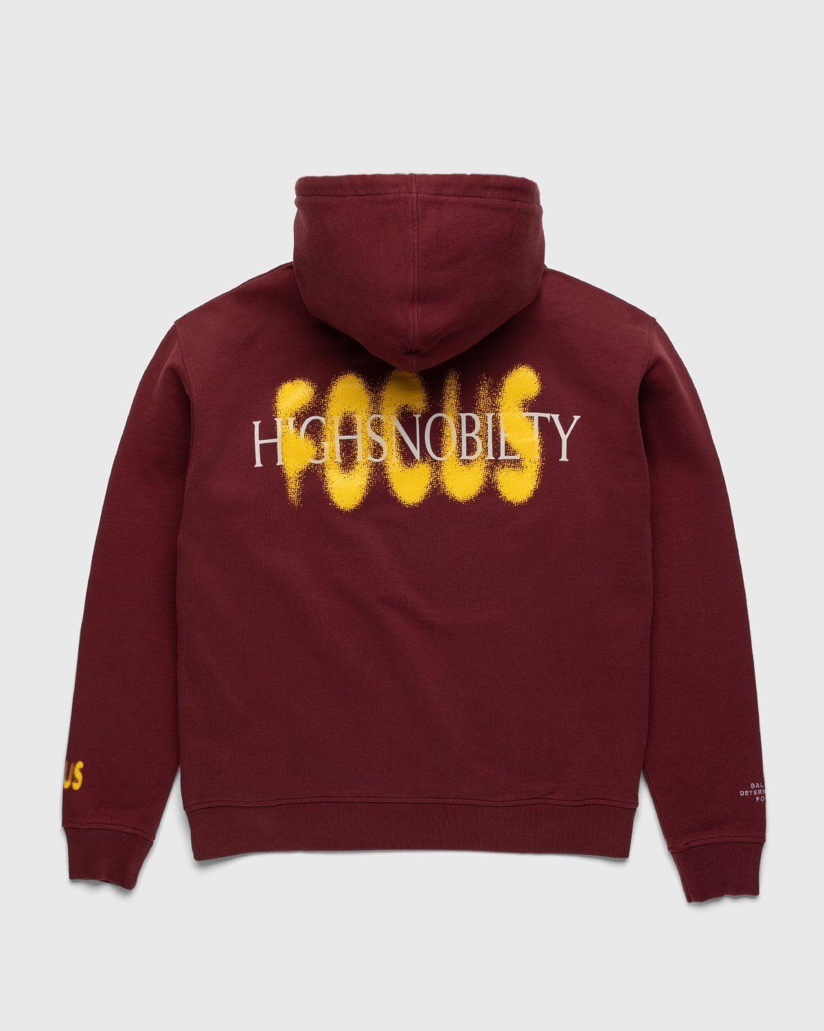 Highsnobiety – HS Sports Focus Hoodie Bordeaux - Sweats - Red - Image 1