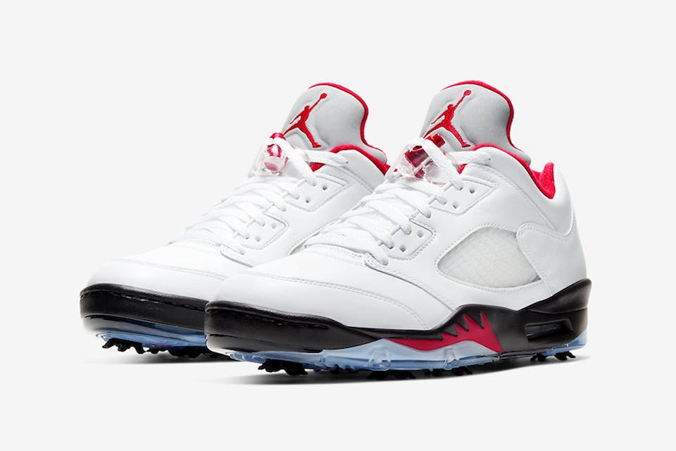 mens air jordan 5 low golf fire stores