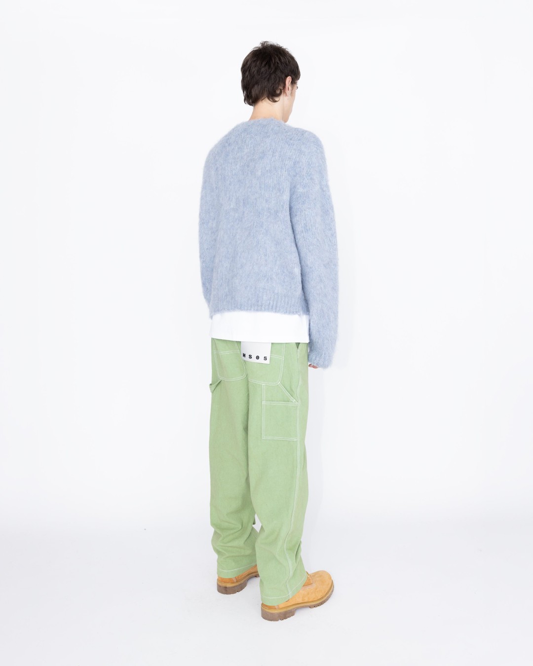 Highsnobiety HS05 – Brushed Alpaca Cardigan Light Blue - Knitwear - Blue - Image 5
