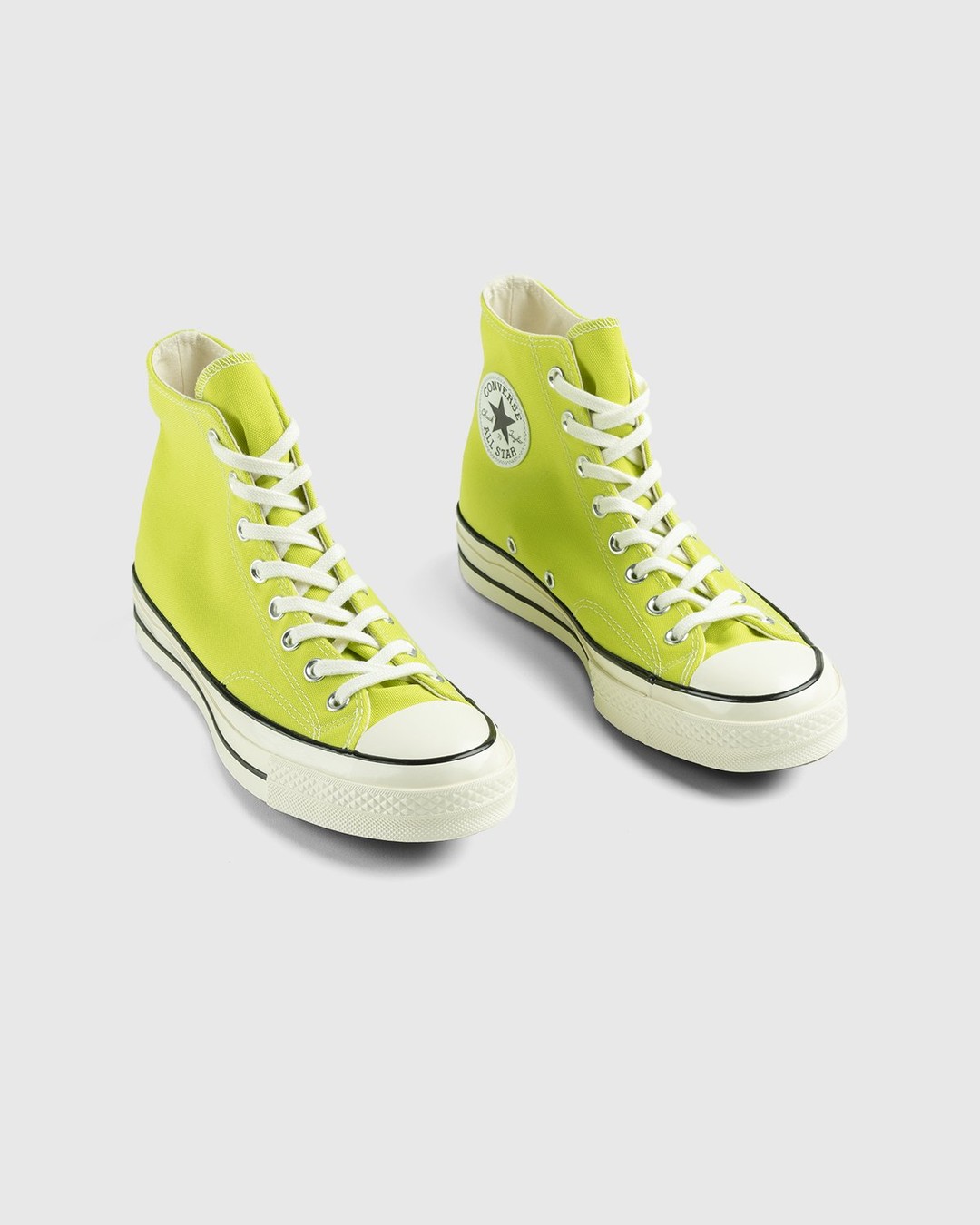 Converse – Chuck 70 Lime Twist Egret Black - High Top Sneakers - Yellow - Image 3