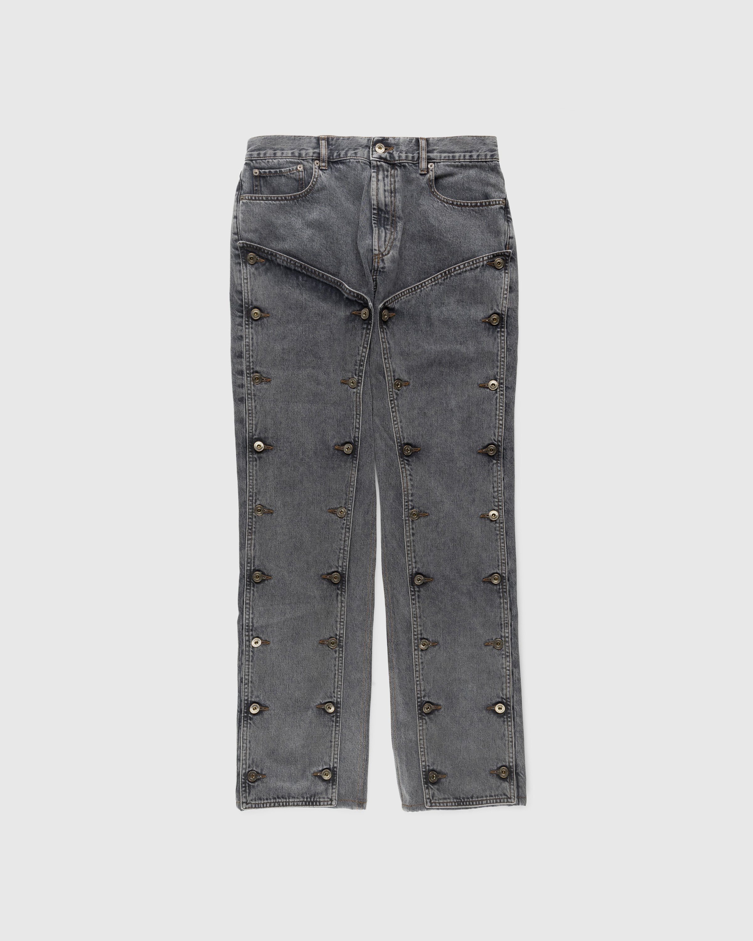 Y/Project – Evergreen Snap Off Jeans Vintage Black - Pants - Black - Image 1