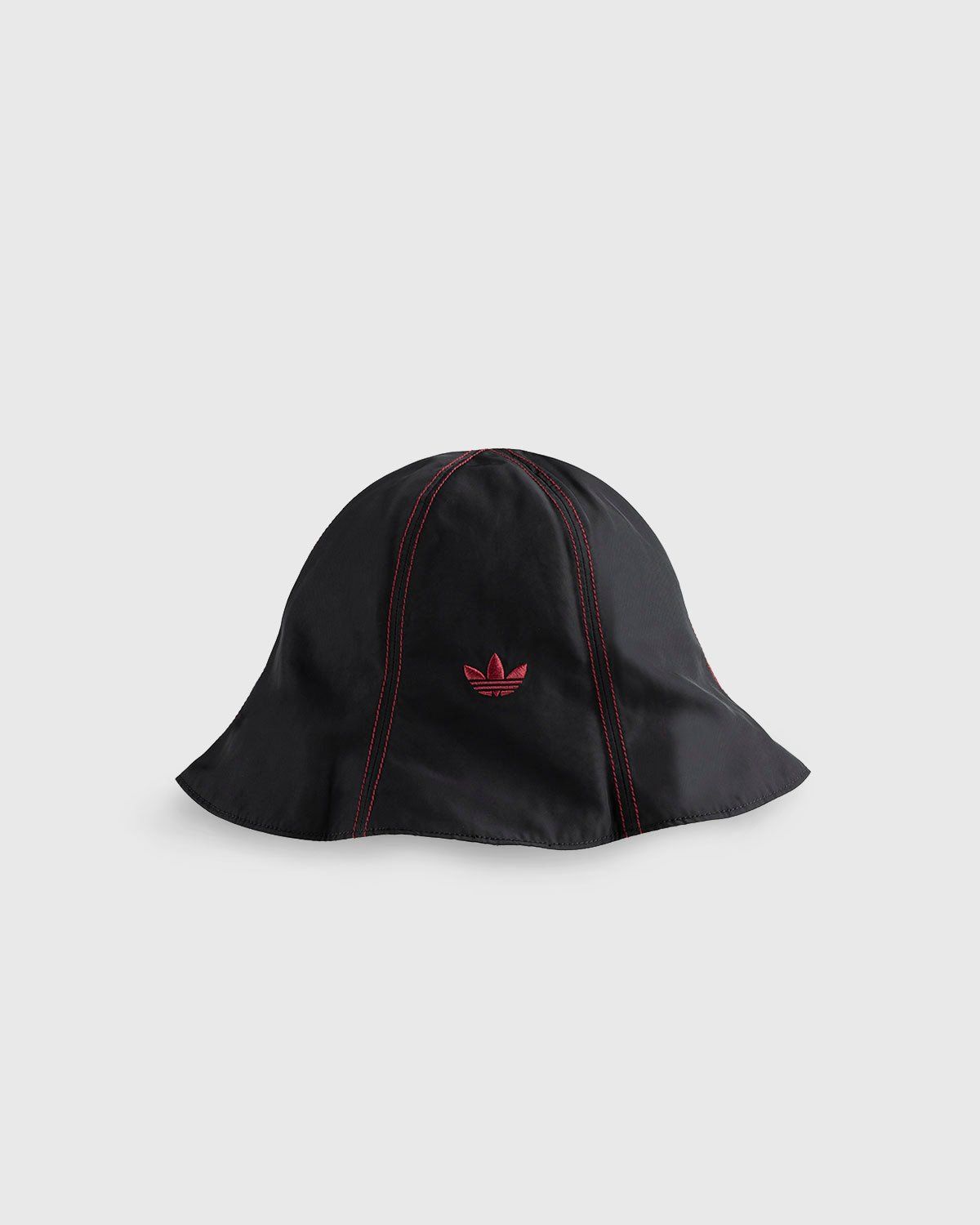 Adidas x Wales Bonner – Sunhat Black Burgundy - Bucket Hats - Red - Image 2