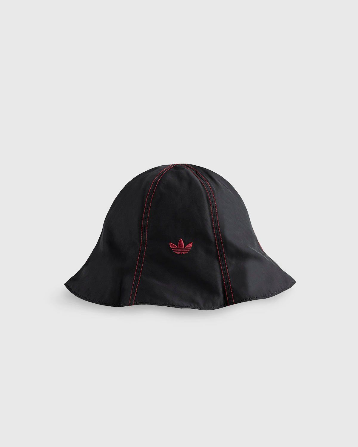 Adidas x Wales Bonner – Sunhat Black Burgundy - Hats - Red - Image 2