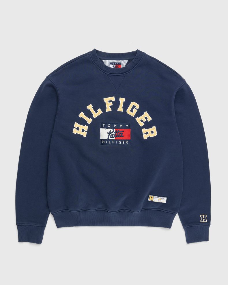 Patta x Tommy Hilfiger – Crewneck Sweatshirt Sport Navy