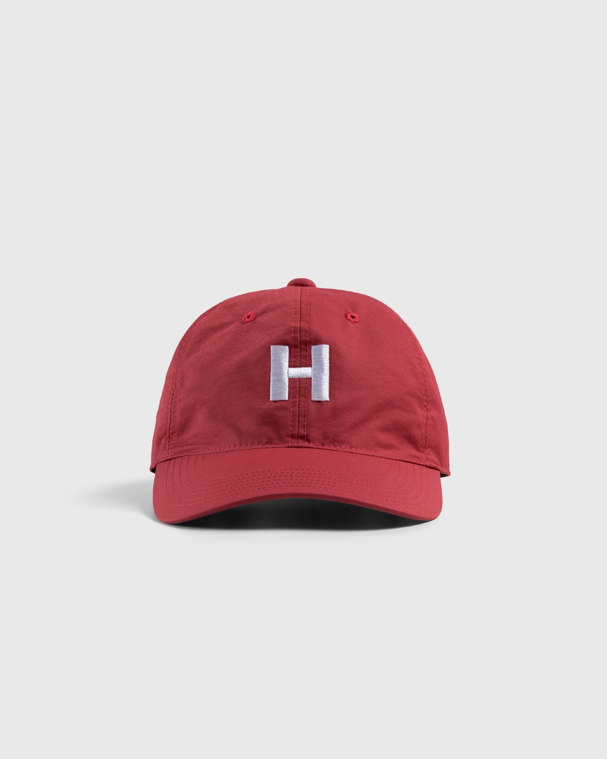Highsnobiety – Cotton Nylon "H" Logo Cap Red - Hats - Pink - Image 2