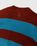 J.W. Anderson – Striped Patch Pocket Crewneck Jumper Blue/Pecan - Knitwear - Multi - Image 3