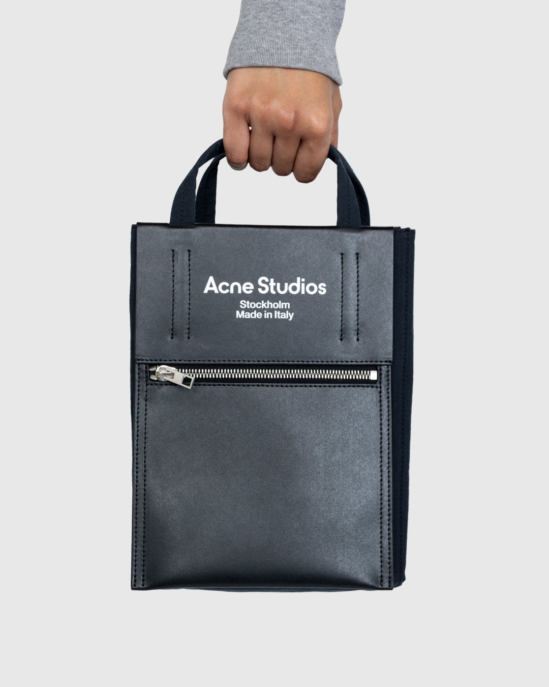 Acne Studios – Papery Nylon Tote Bag Black - Tote Bags - Black - Image 3