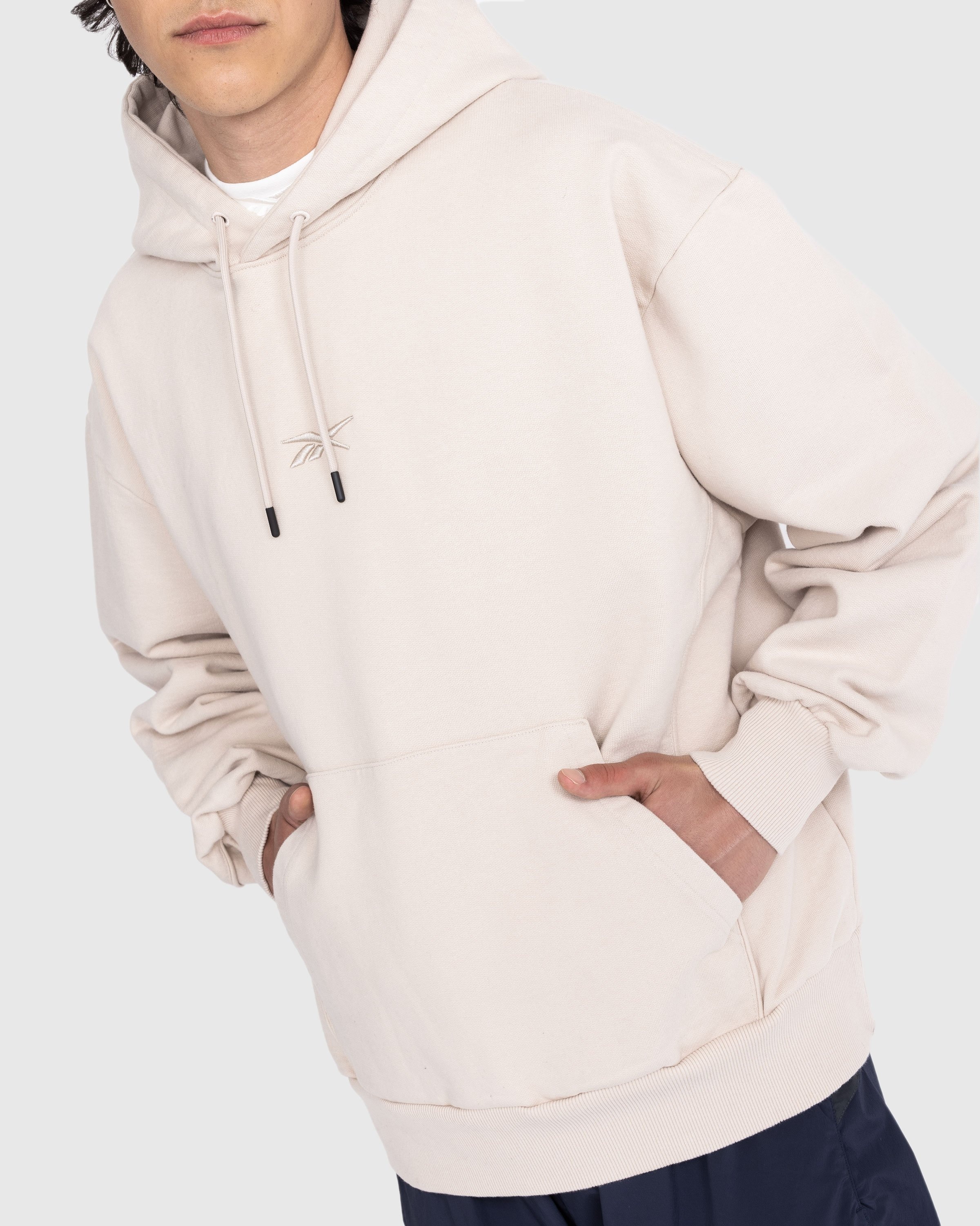 Reebok Oversized Piped Hoodie Sand Highsnobiety Shop