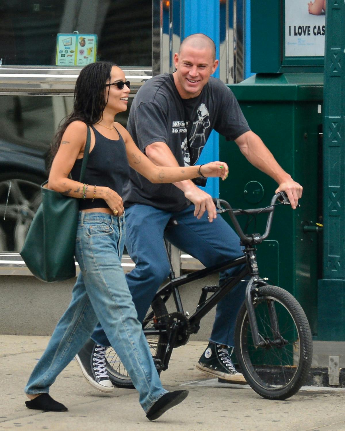 Excl - Channing Tatum and Zoe Kravitz Spotted Together For The First Time in New York City