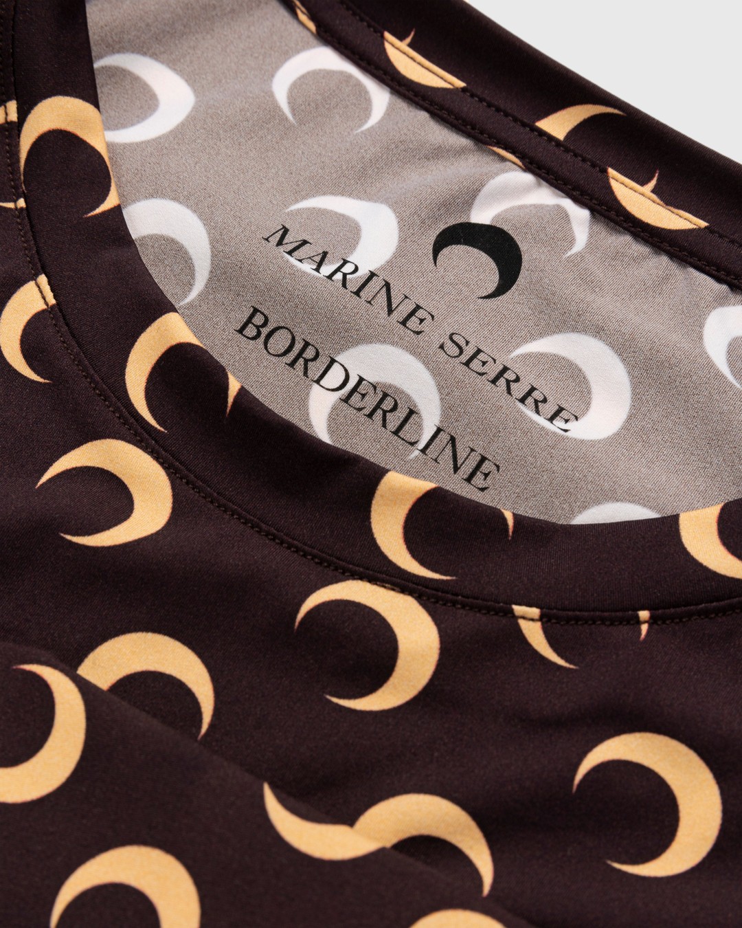 Marine Serre – Large Fit Moon Top Brown - Longsleeves - Brown - Image 3