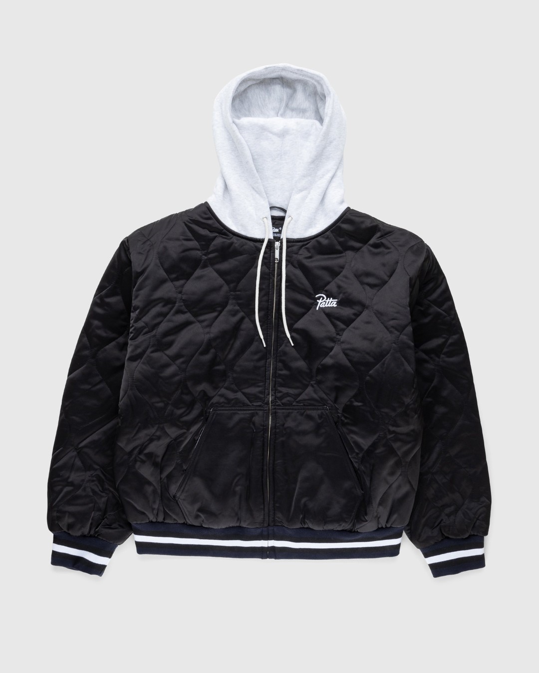 Patta – Hooded Bomber Jacket Black - Outerwear - Black - Image 1