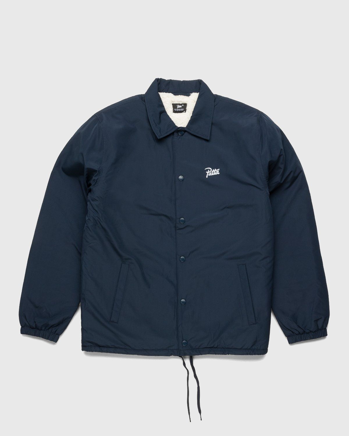 Patta – Basic Sherpa Coach Jacket Navy - Outerwear - Blue - Image 1