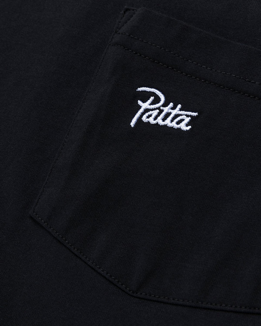 Patta – Basic Washed Pocket T-Shirt Black - T-shirts - Black - Image 4