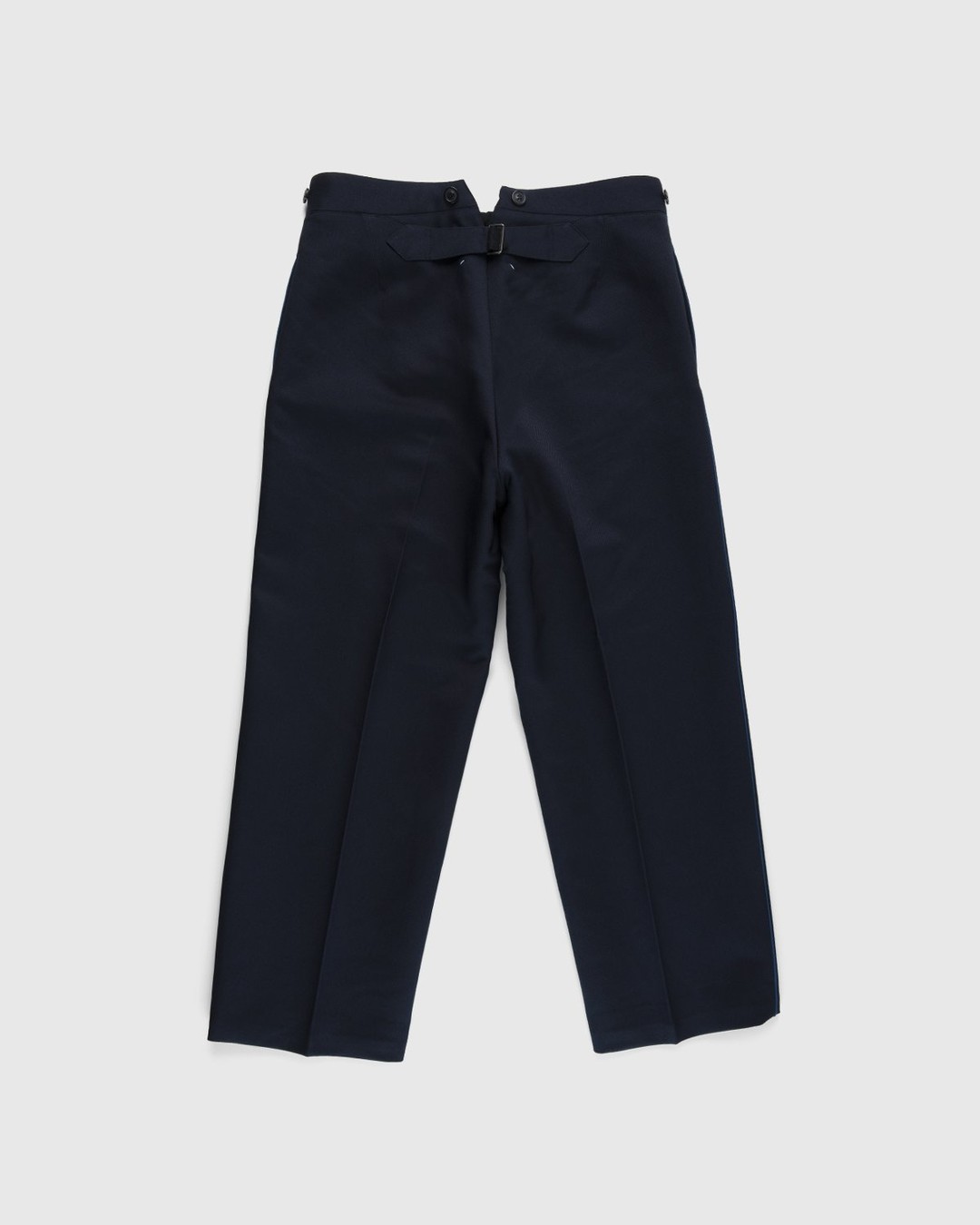 Maison Margiela – Straight Leg Twill Trousers Navy - Pants - Blue - Image 2