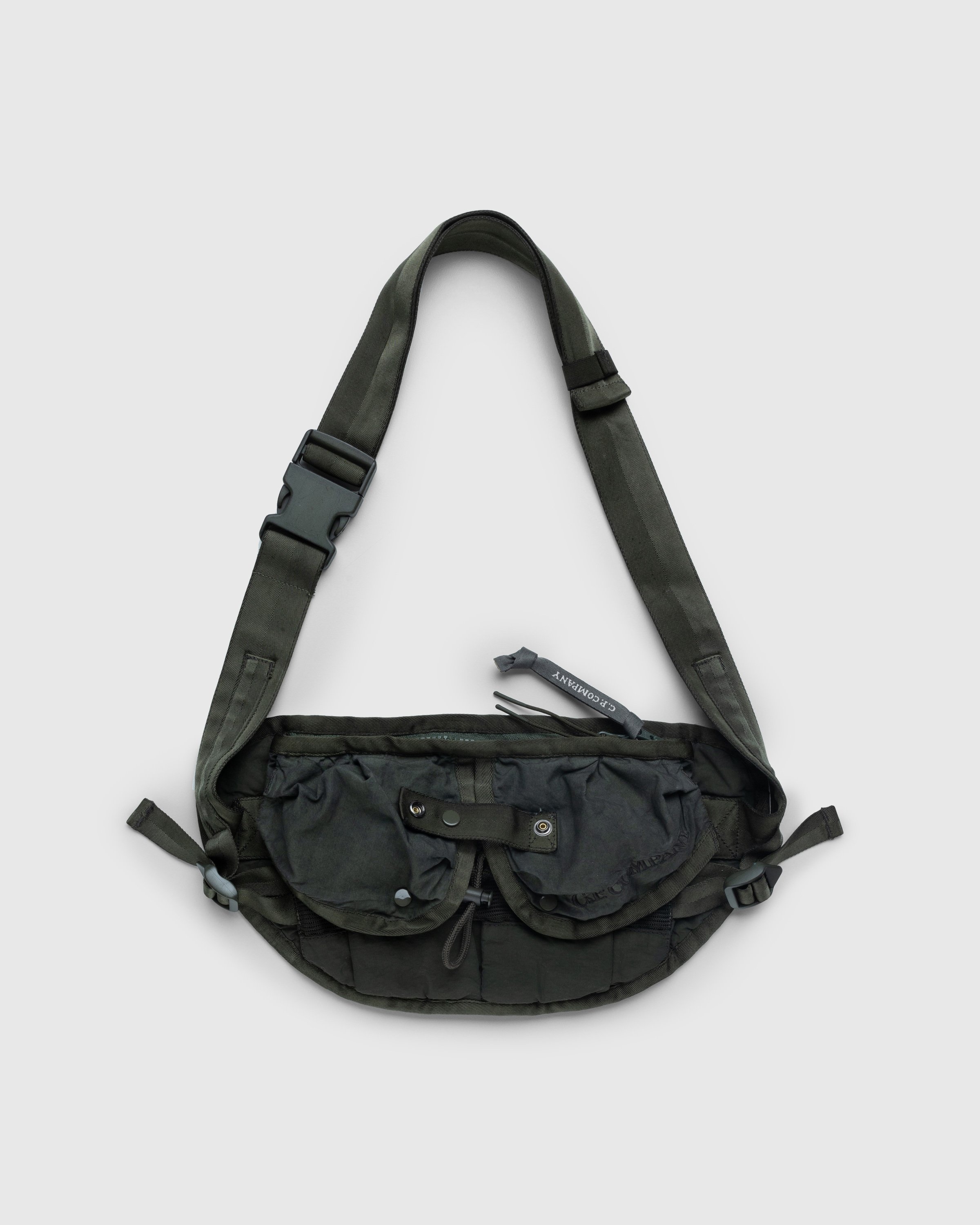C.P. Company – Ba-Tic Light Mixed Waistband Pack Bronze Green - Bags - Green - Image 1