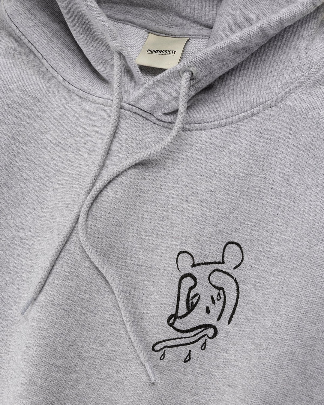 Simon Fujiwara x Highsnobiety – Who The Baer Logo Hoodie Grey - Sweats - Grey - Image 4
