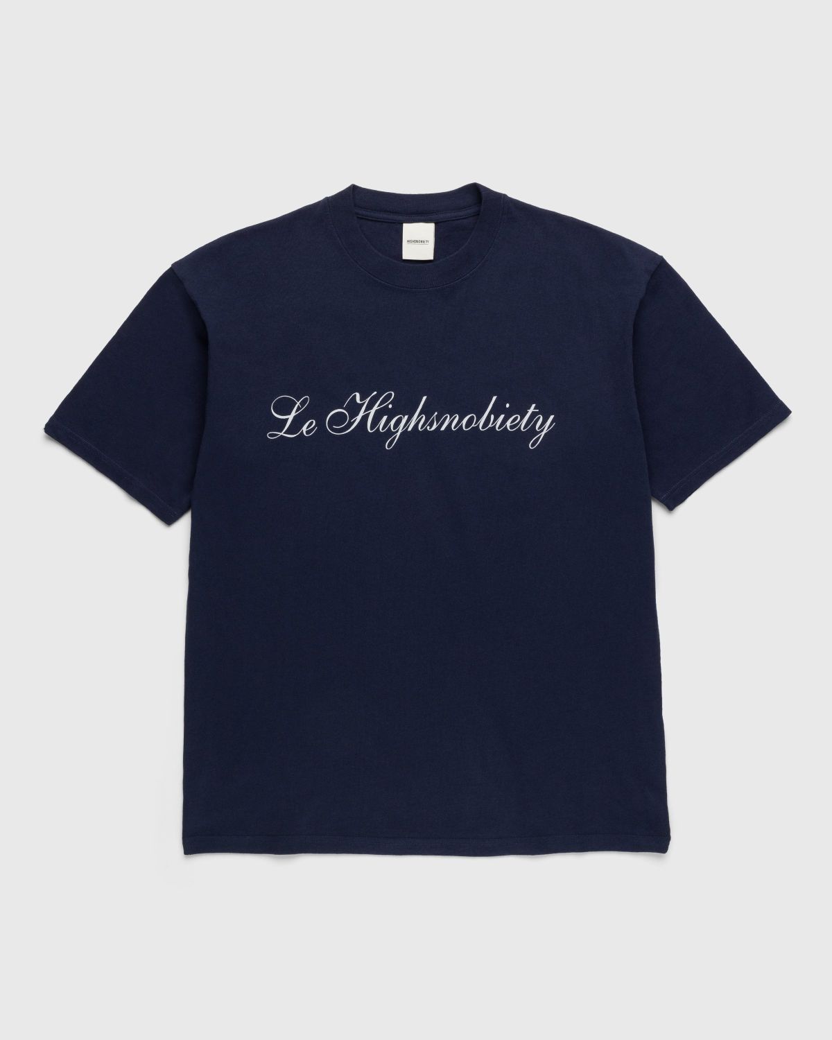 Highsnobiety – Not In Paris 4 Logo T-Shirt Navy - T-Shirts - Blue - Image 1