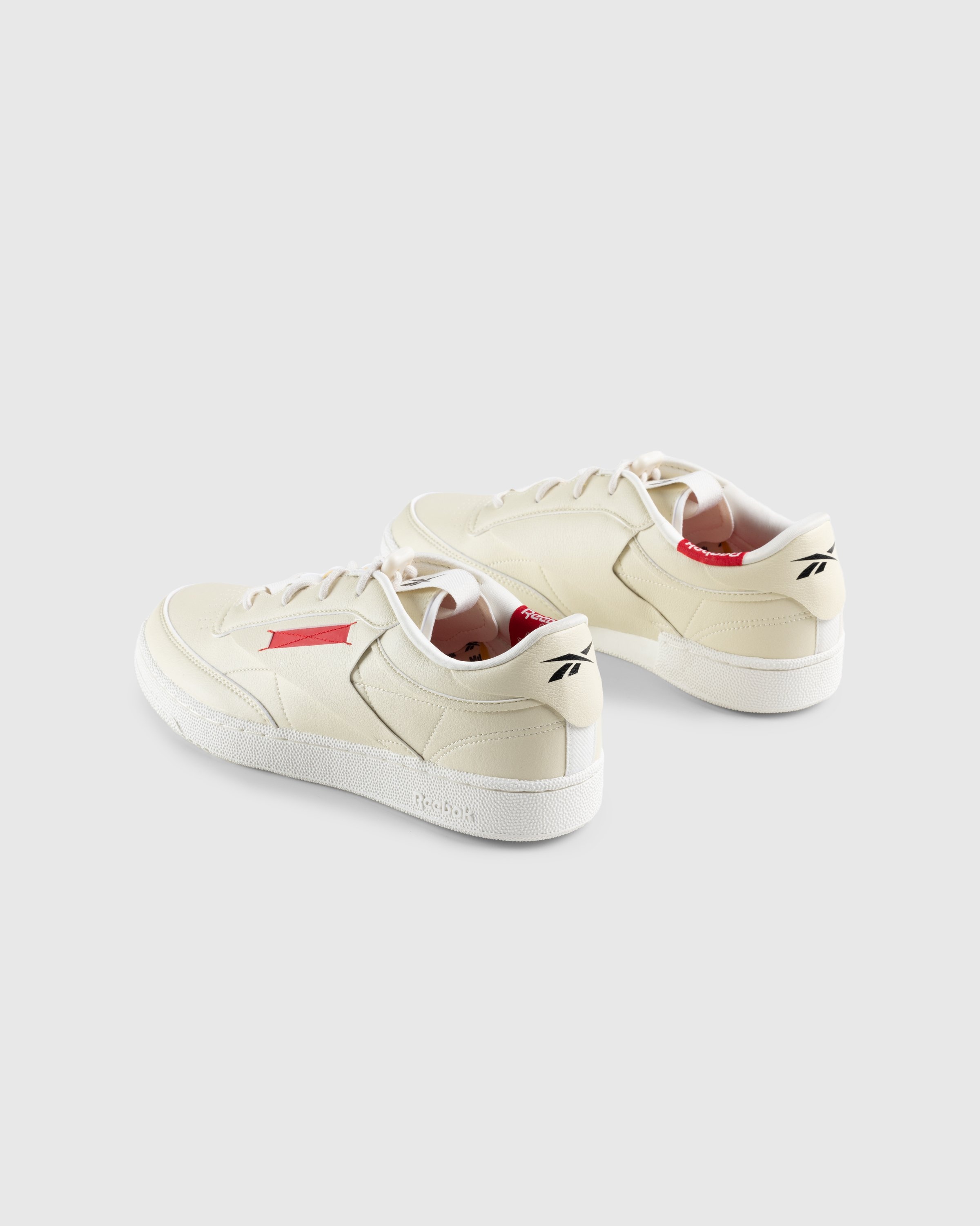 Reebok x Milk Makeup – Club C 85 Vegan Vintage Chalk/Vector Red/Core Black - Sneakers - Beige - Image 4