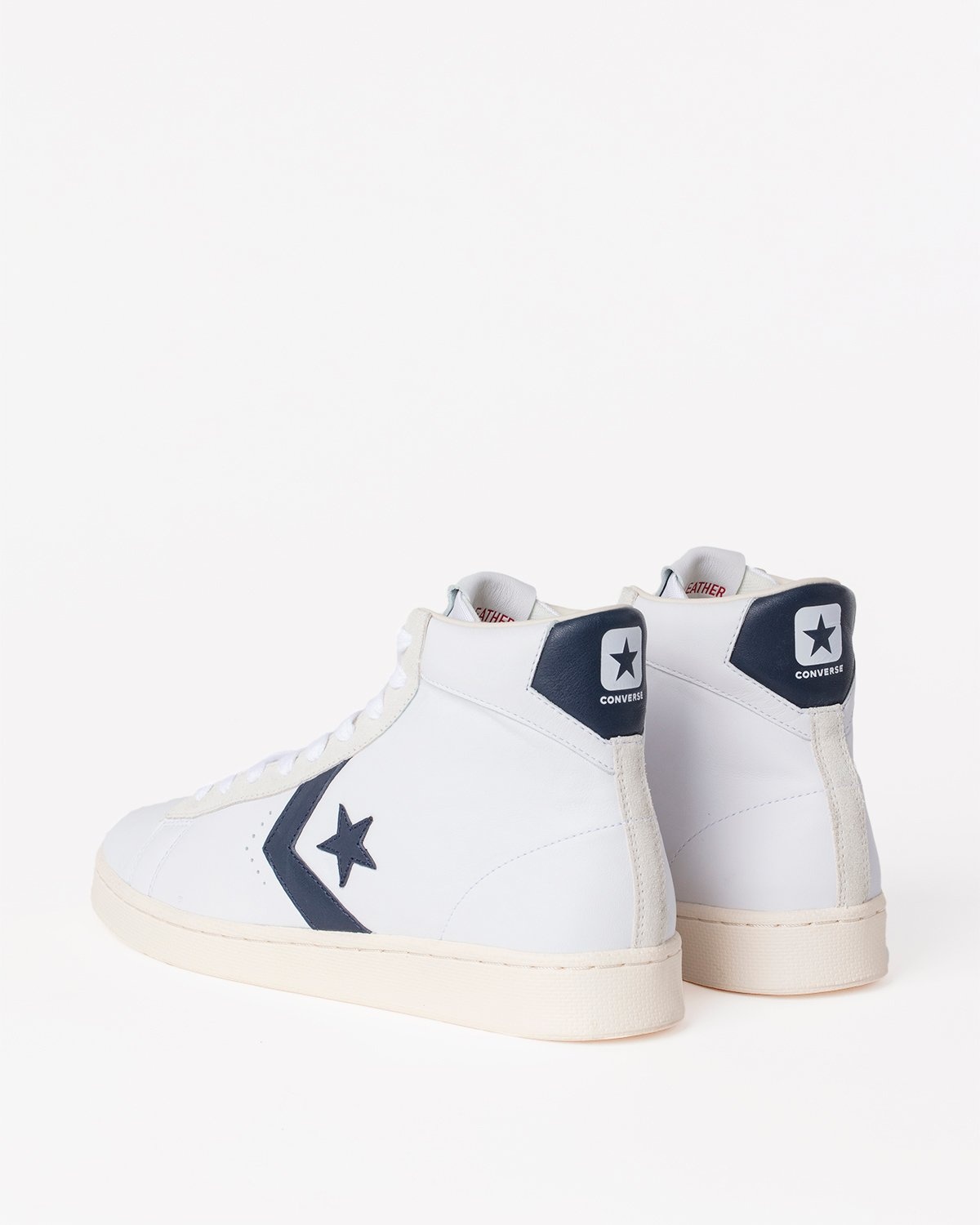 Converse – Pro Leather OG Mid White/Obsidian/Egret - High Top Sneakers - White - Image 4