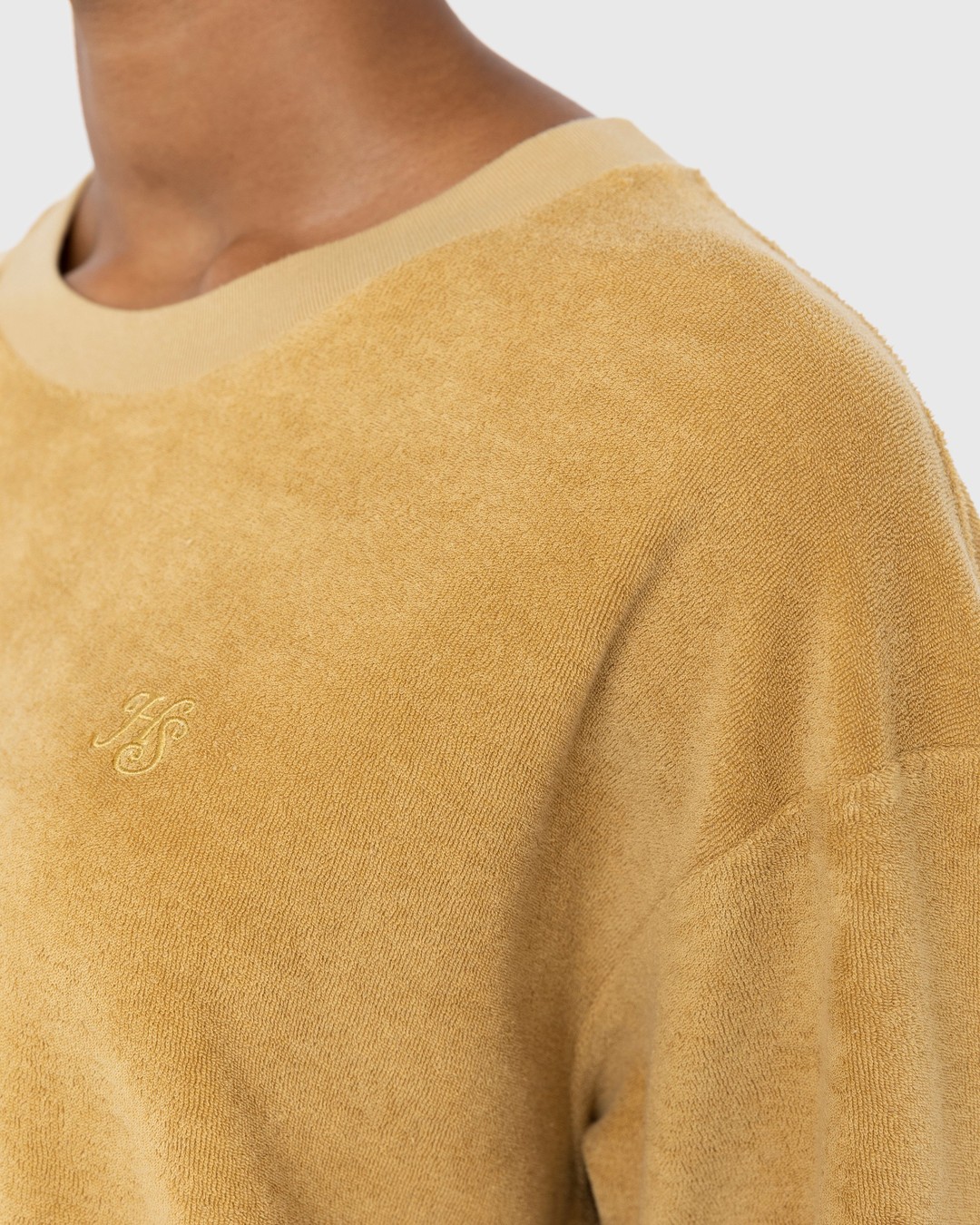 Highsnobiety – HS Logo Reverse Terry T-Shirt Brown - Tops - Brown - Image 6
