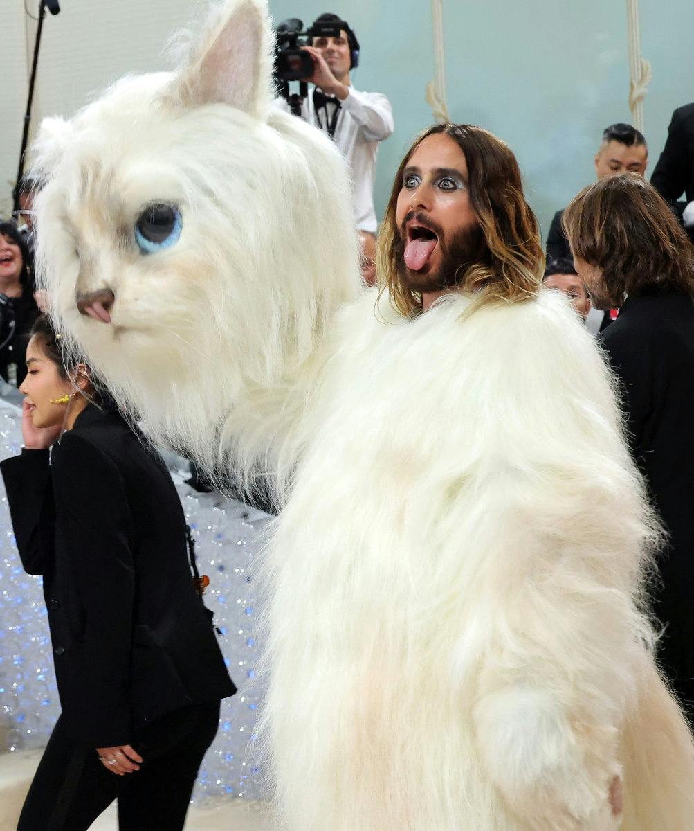 Jared Leto’s Still Terrorizing NYC in His Met Gala Cat Costume