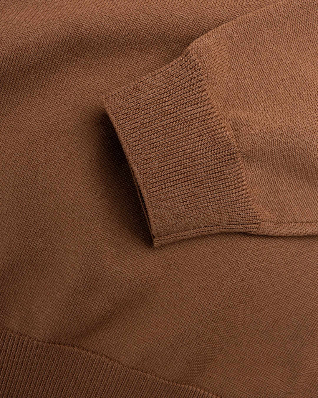 Highsnobiety HS05 – Long Sleeves Knit Polo Brown - Longsleeves - Brown - Image 7