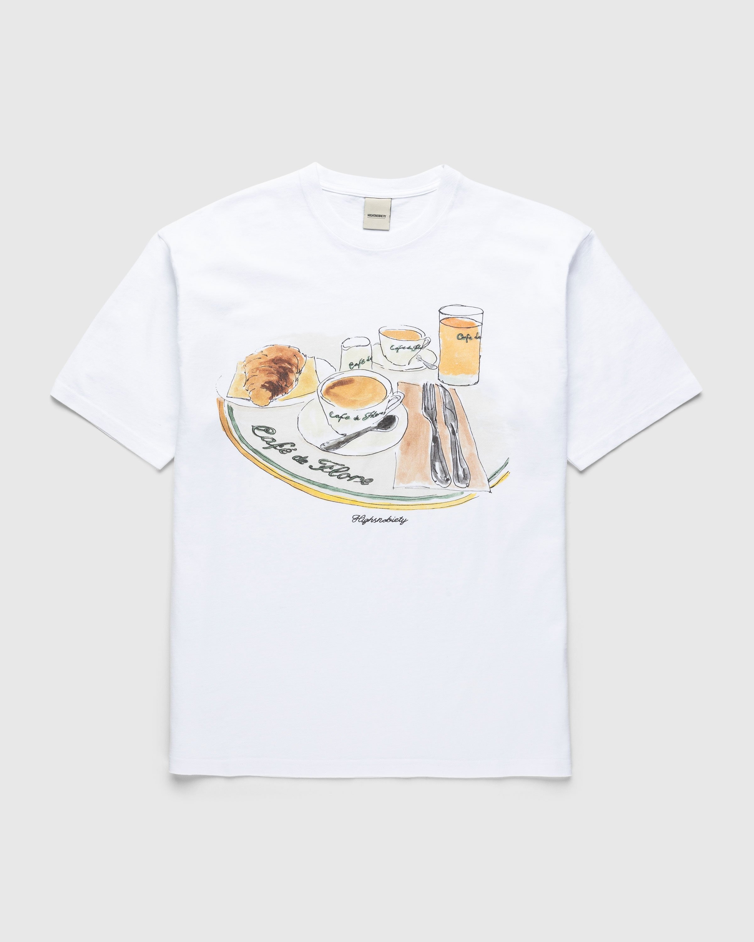 Café de Flore x Highsnobiety – Short Sleeve T-Shirt White - T-shirts - White - Image 1