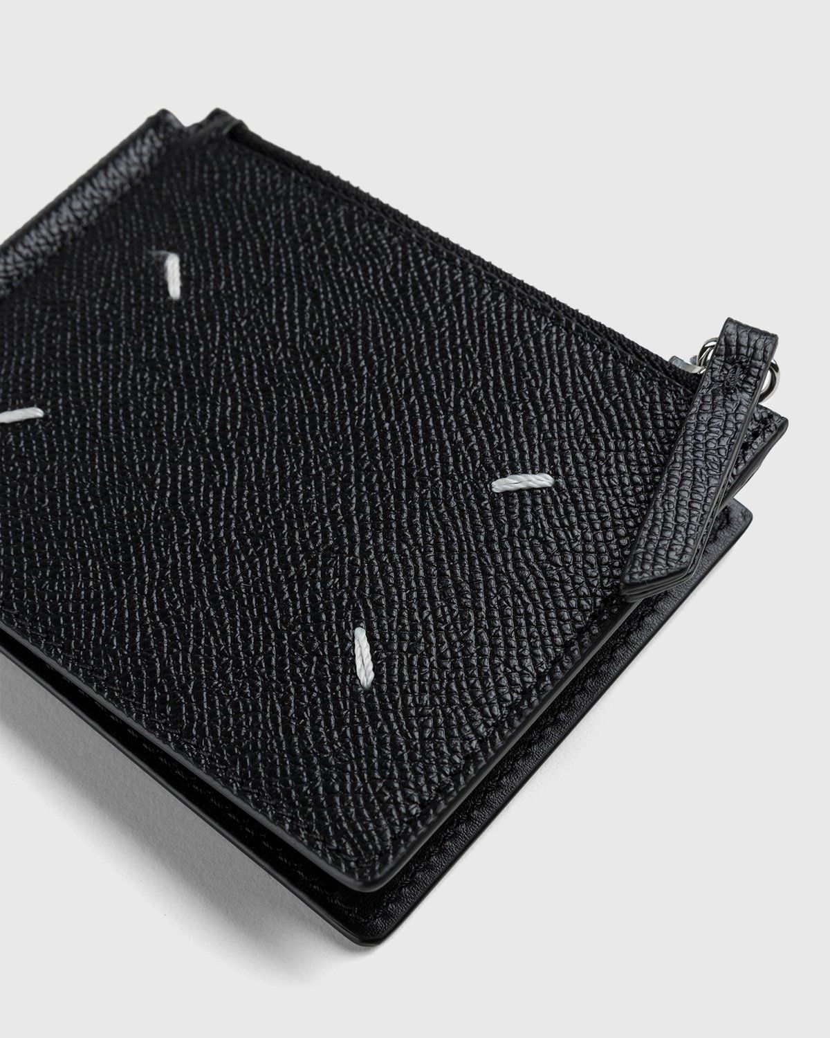 Maison Margiela – Leather Card Holder With Money Clip Black