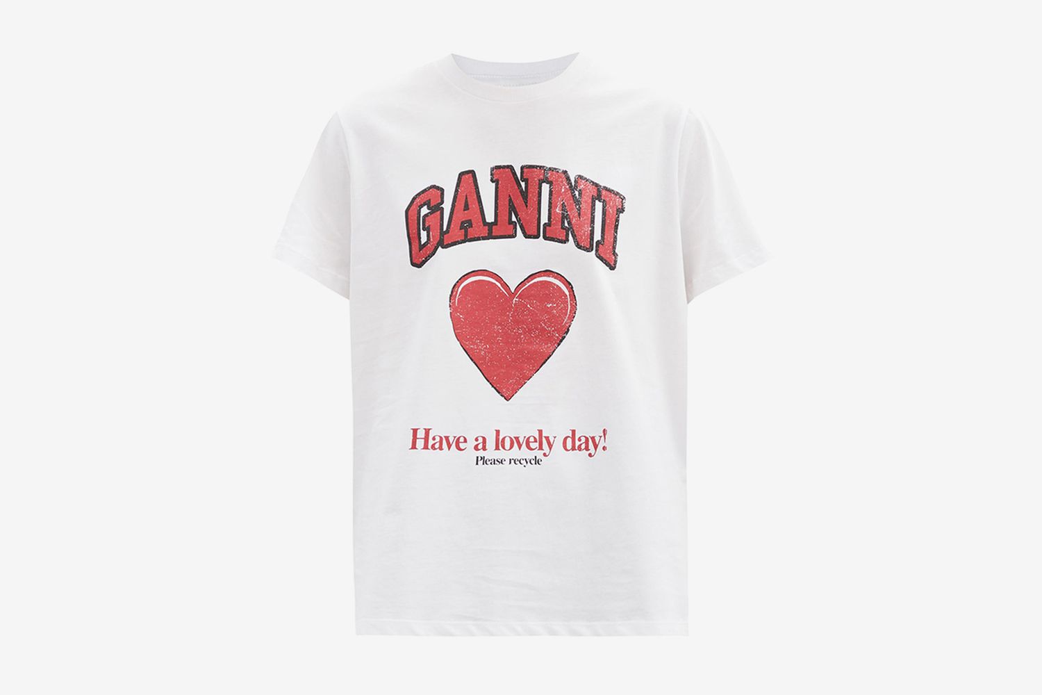 Love Heart-Print Cotton-Jersey T-Shirt