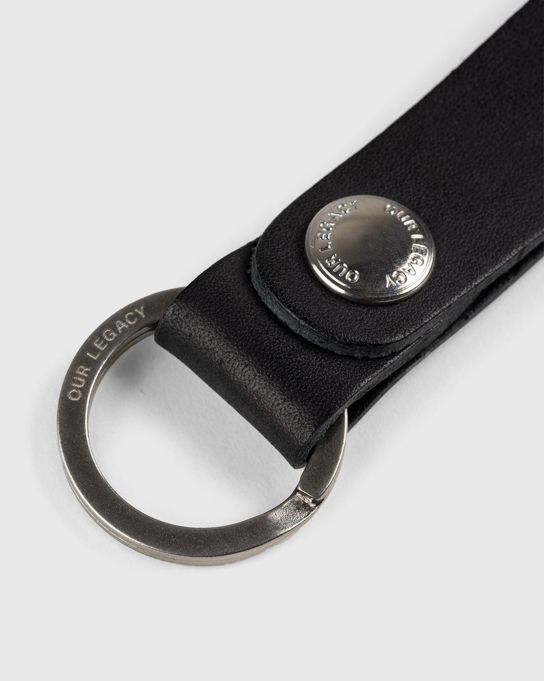 black leather key holder