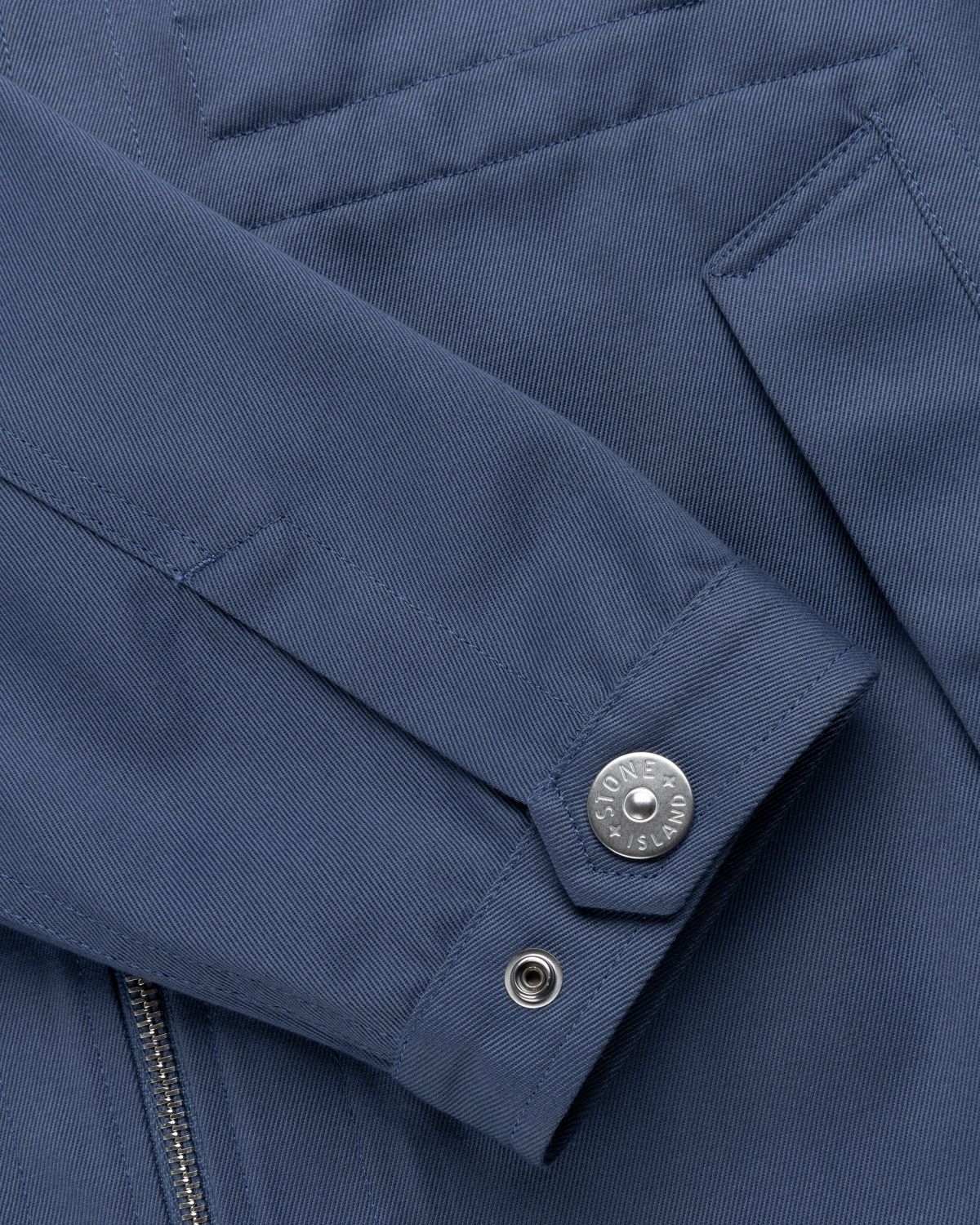 Stone Island – 42528 Workwear R-Gabardine Blouson Mid Blue - Outerwear - Blue - Image 5