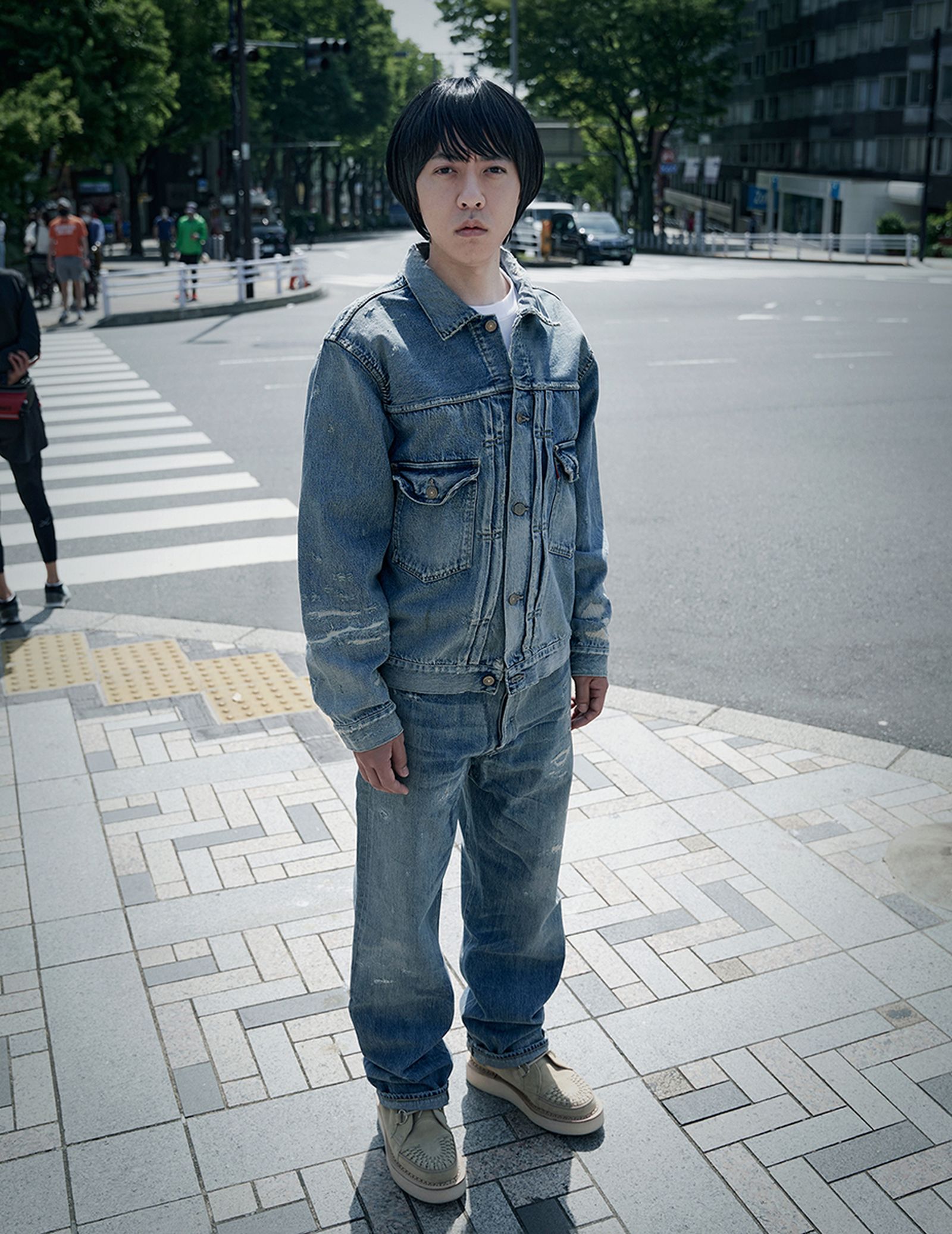 nigo levis japan jacket jeans collaboration