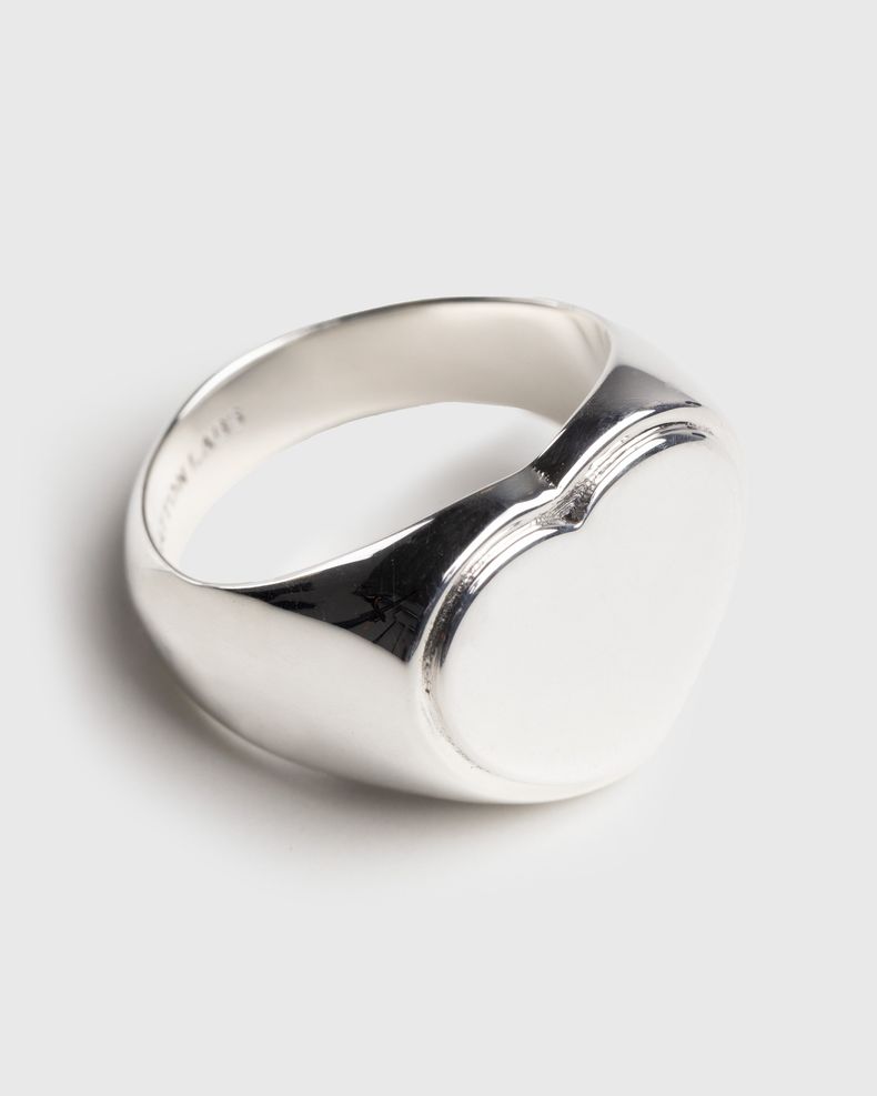 Heart Signet Ring Silver