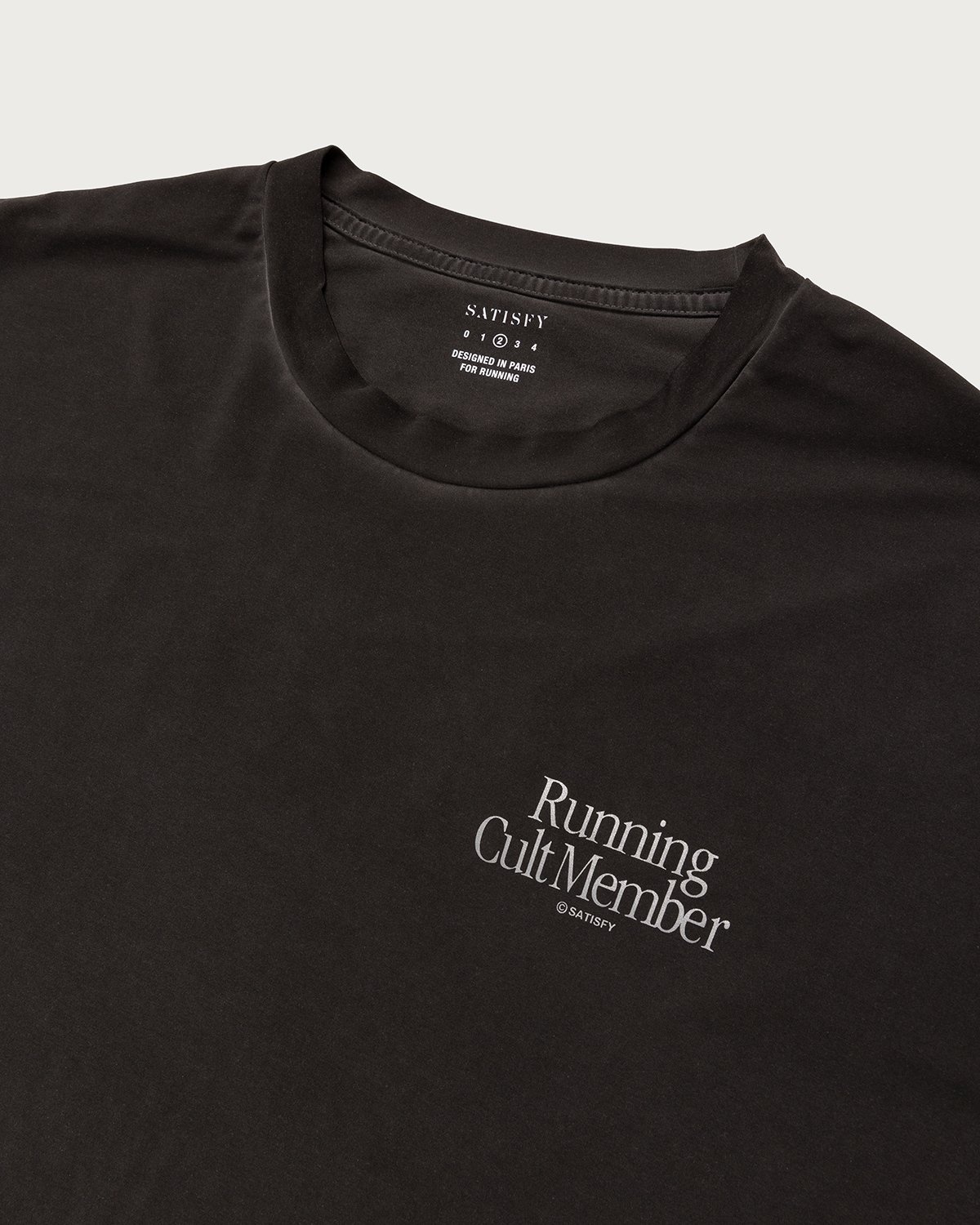 Satisfy x Highsnobiety – HS Sports Balance T-Shirt Black Pigment - T-Shirts - Grey - Image 5