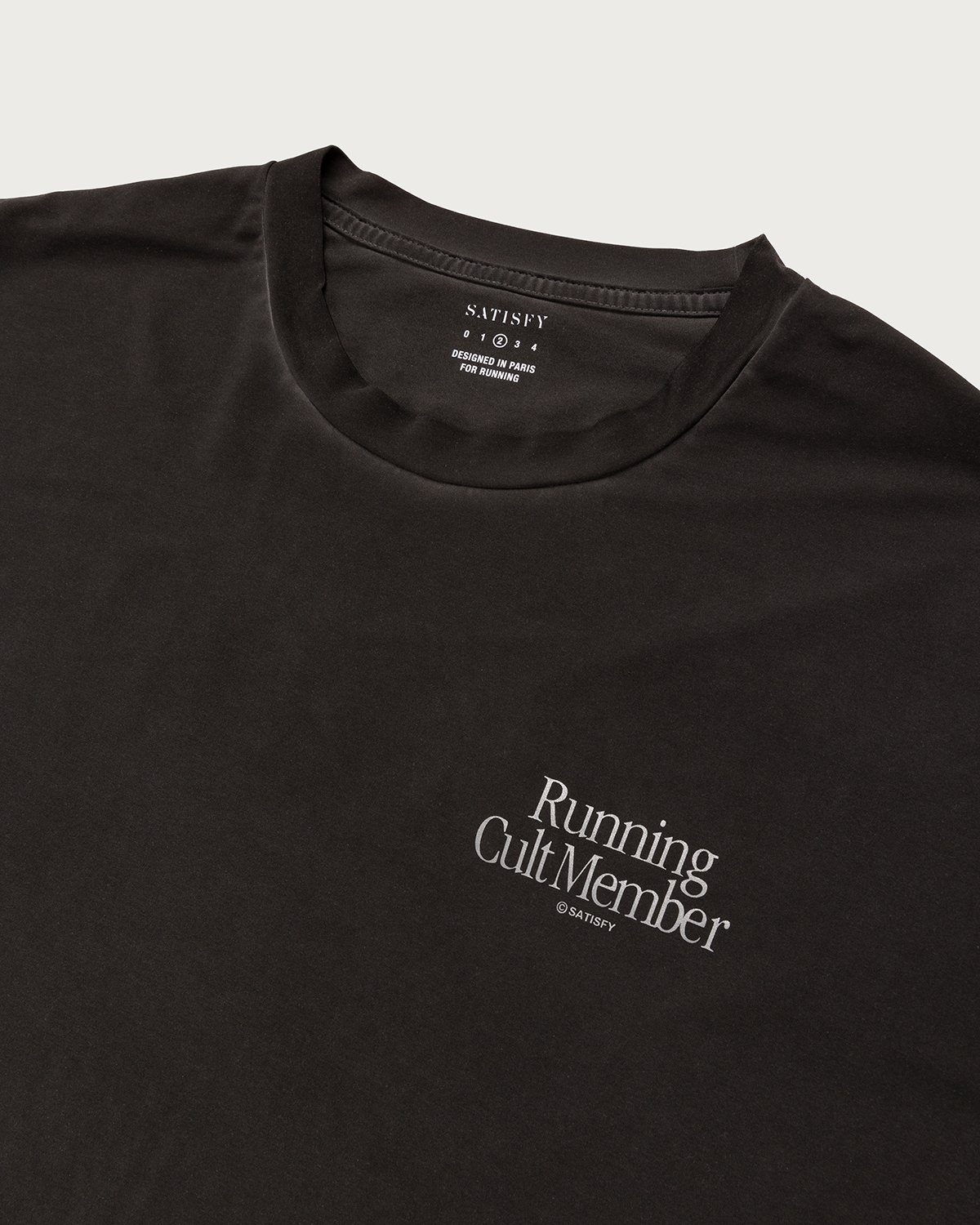 Satisfy x Highsnobiety – HS Sports Balance T-Shirt Black Pigment - T-shirts - Grey - Image 5