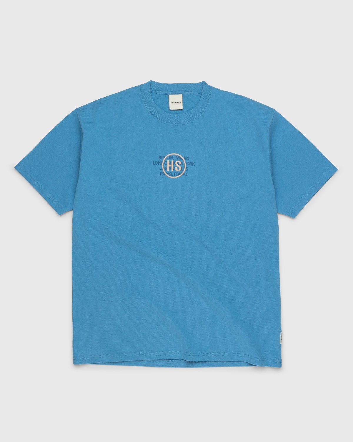 Highsnobiety – Logo T-Shirt Blue - Tops - Blue - Image 1