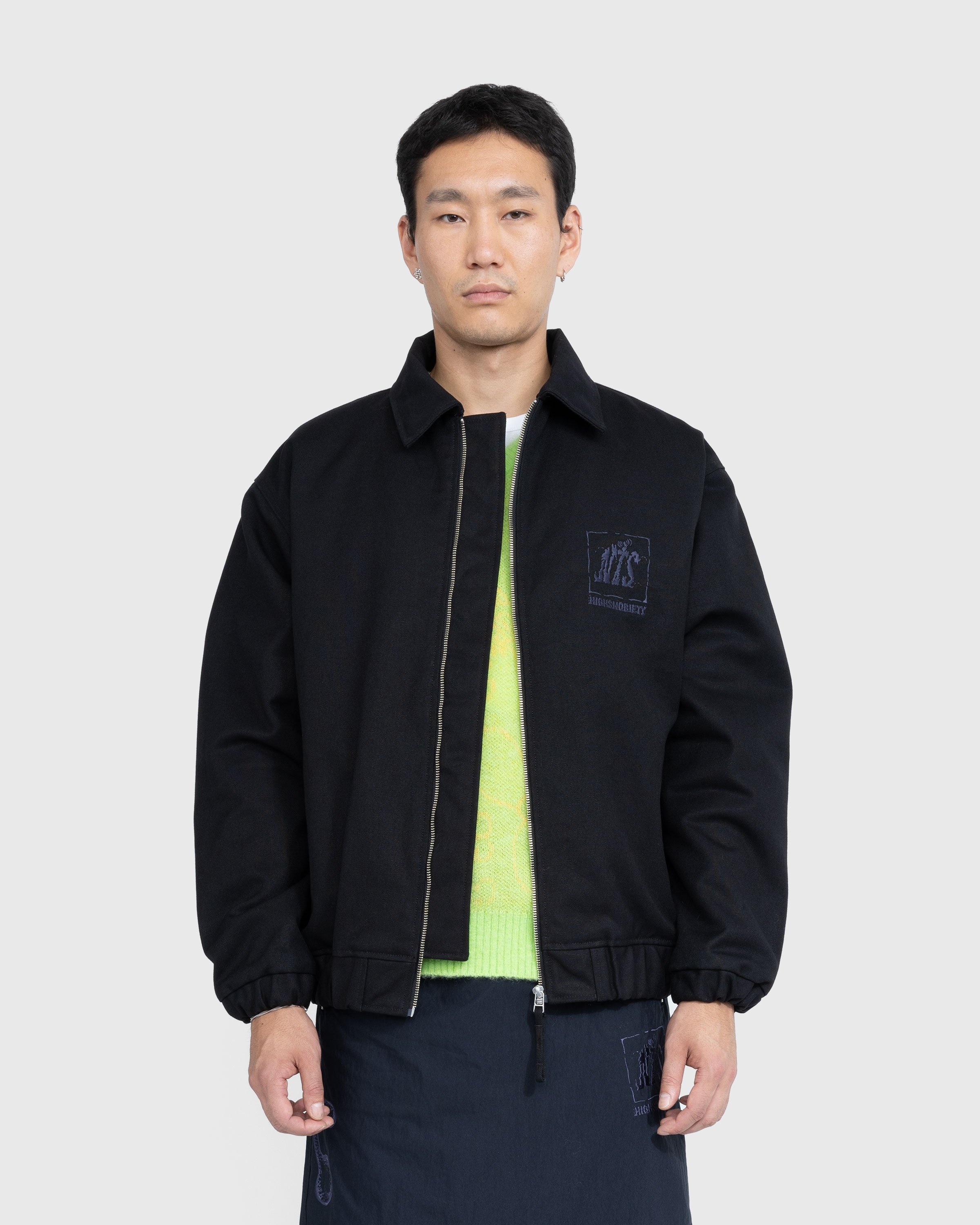 NTS x Highsnobiety – Stone Washed Canvas Bomber Jacket Black