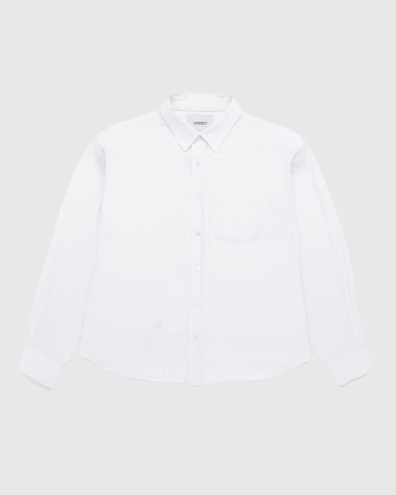 Highsnobiety – Lightweight Long-Sleeve Shirt White